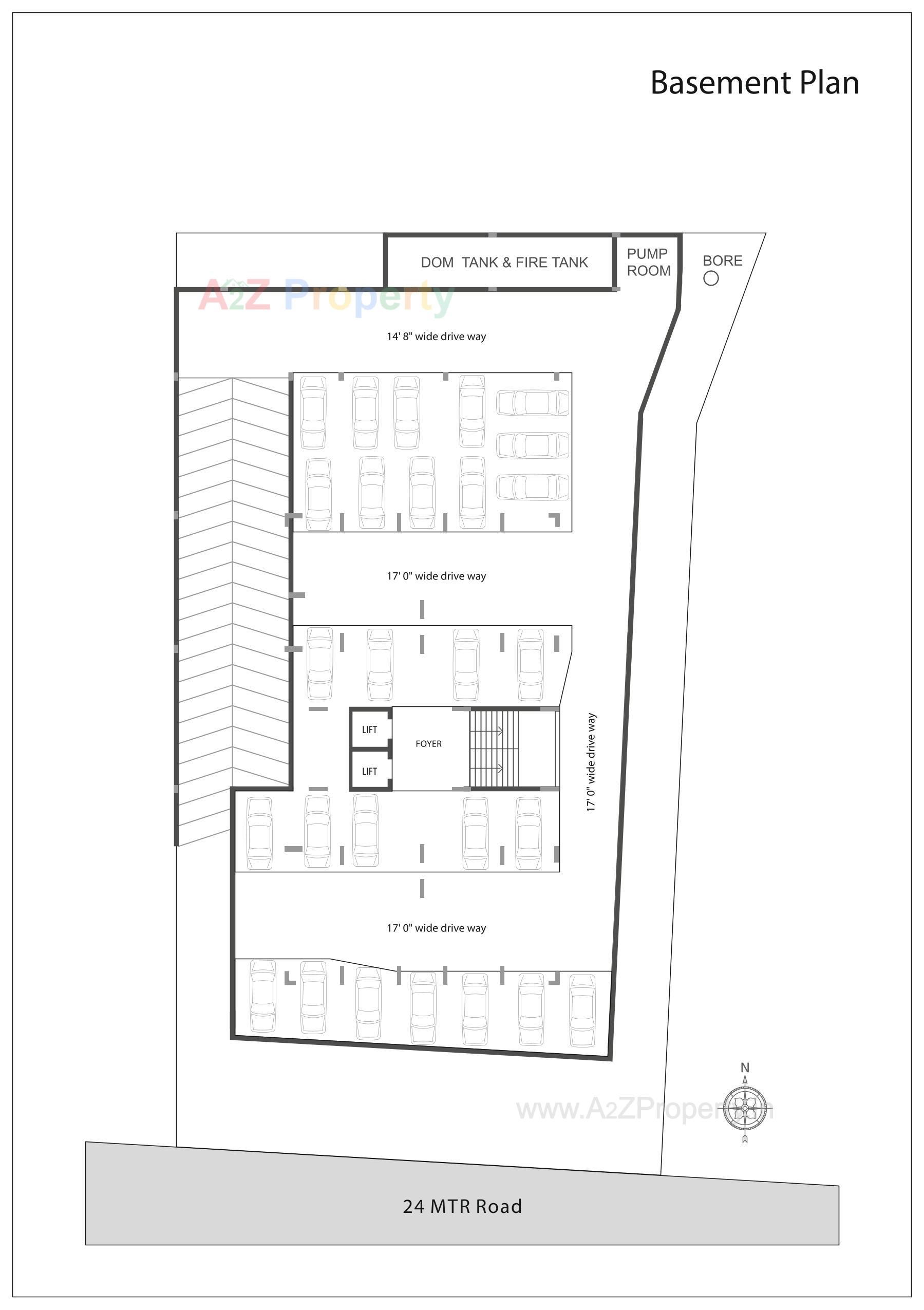Layout of real estate project Aryaman Glory located at Tragad, Ahmedabad, Gujarat