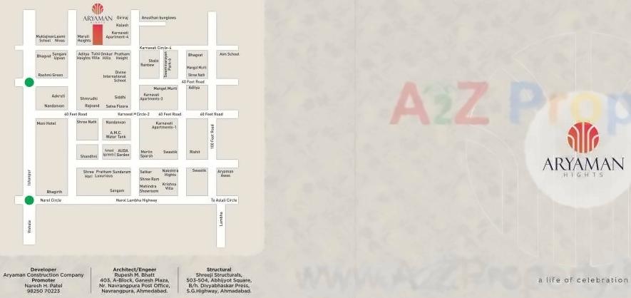  of real estate project Aryaman Heights located at Vatva, Ahmedabad, Gujarat