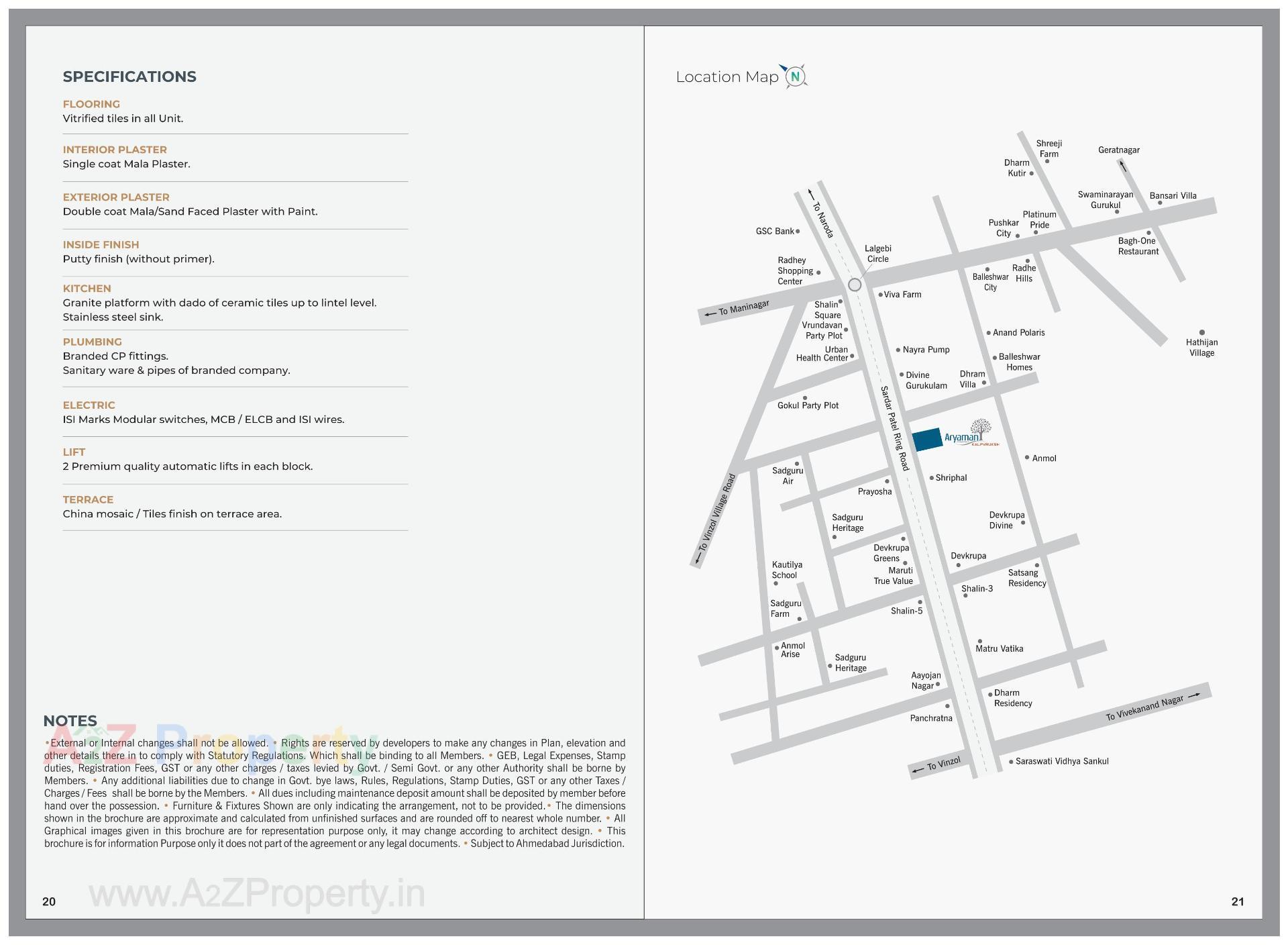  of real estate project Aryaman Kalpvruksh located at Hathijan, Ahmedabad, Gujarat