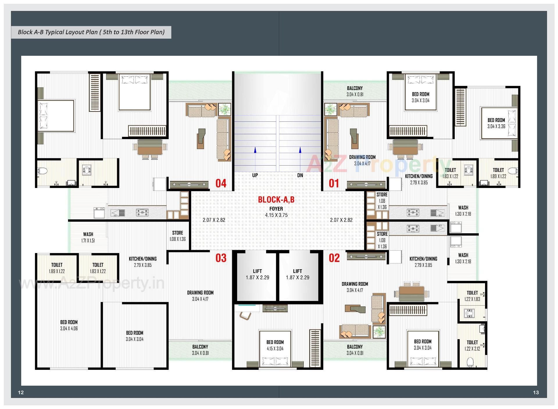 Layout of real estate project Aryaman Kalpvruksh located at Hathijan, Ahmedabad, Gujarat