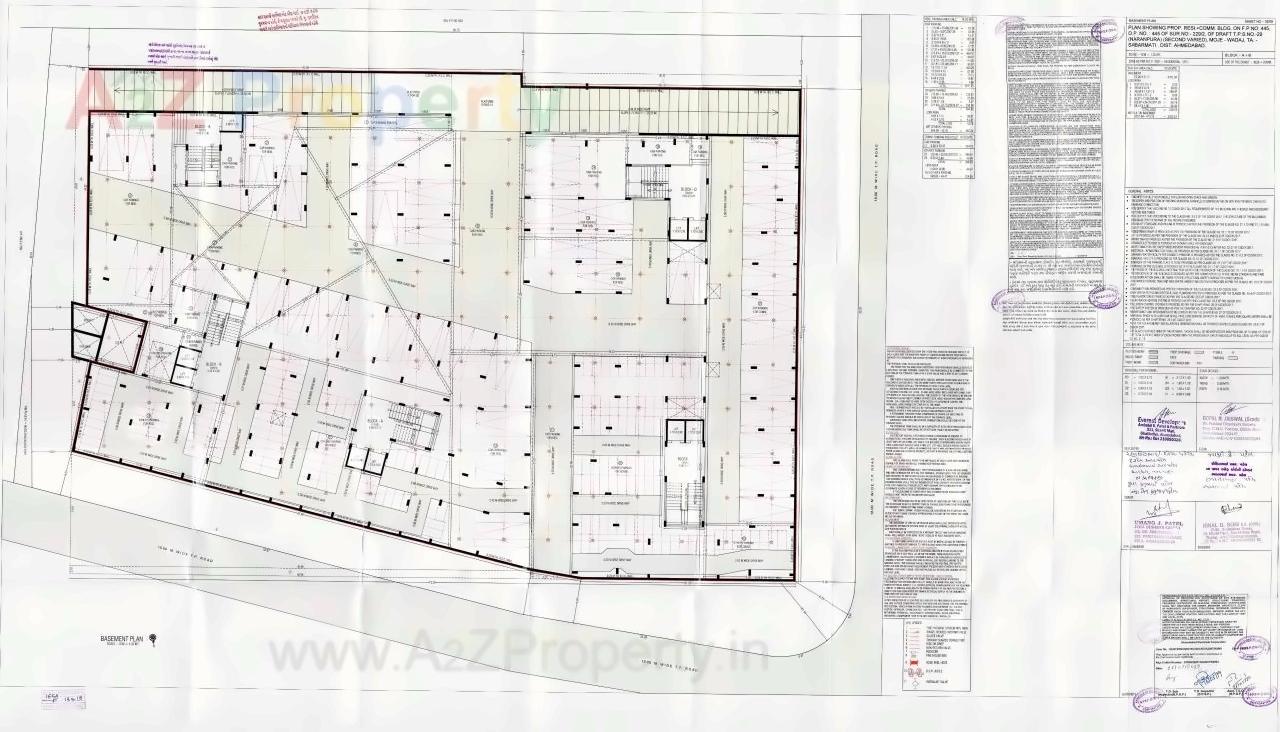 Layout of real estate project Aryaman located at Wadaj, Ahmedabad, Gujarat