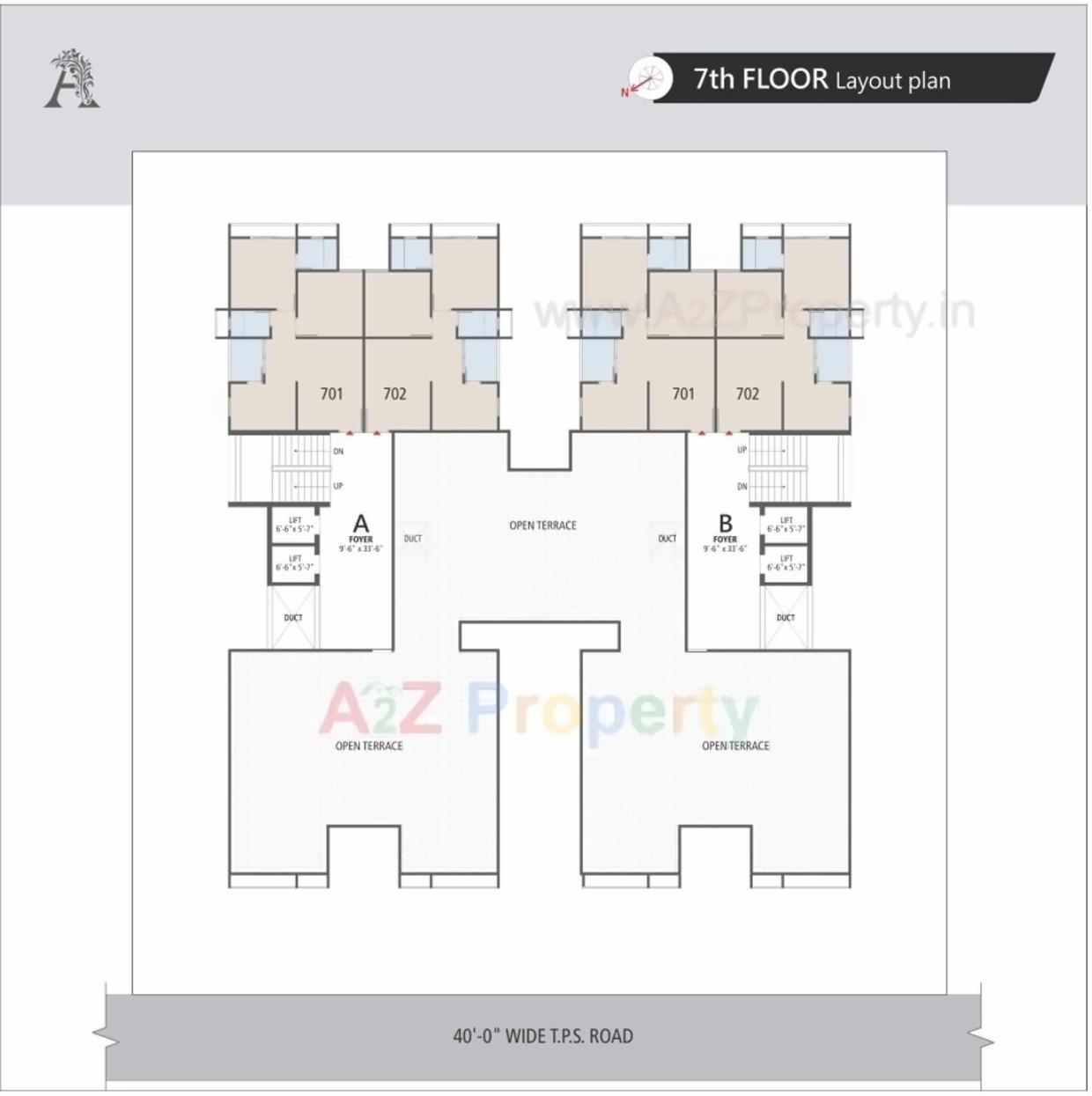 Layout of real estate project Ashirwad Flora located at Ramol, Ahmedabad, Gujarat