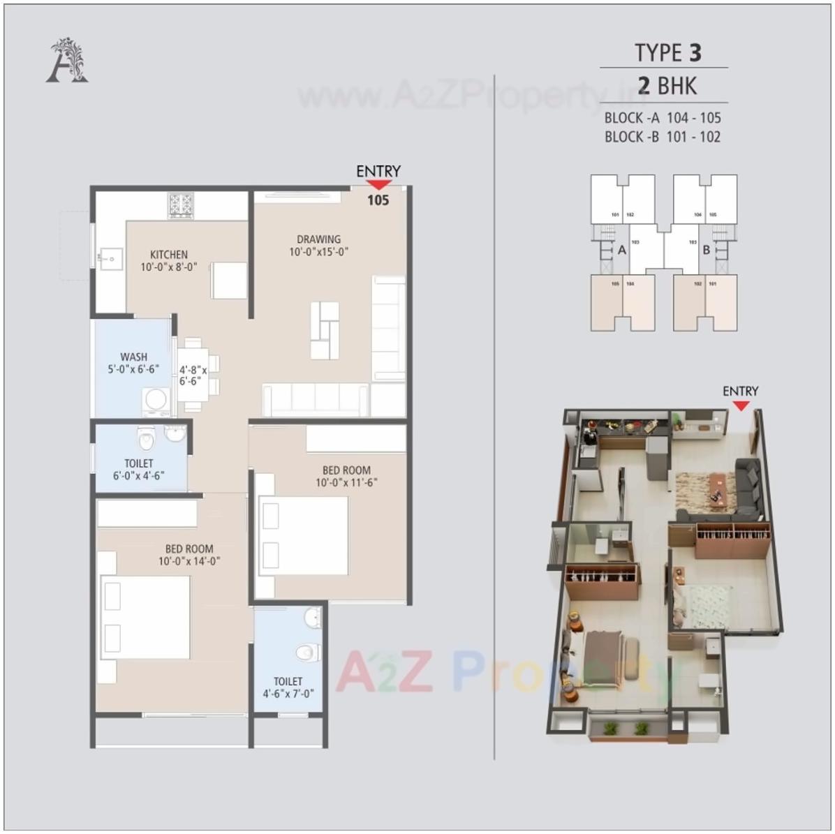 Layout of real estate project Ashirwad Flora located at Ramol, Ahmedabad, Gujarat