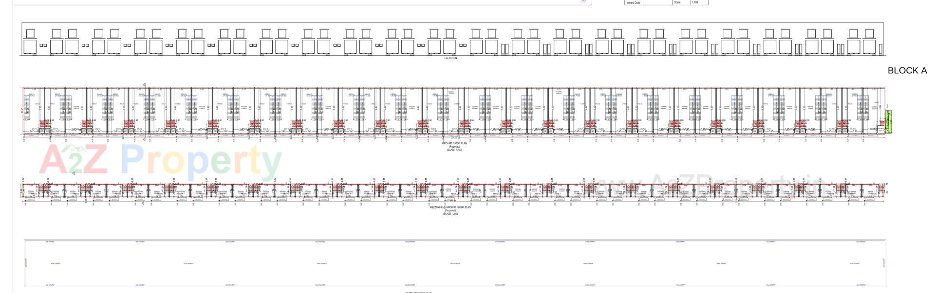 Layout of real estate project Ashoka Industrial Park located at Asarwa, Ahmedabad, Gujarat