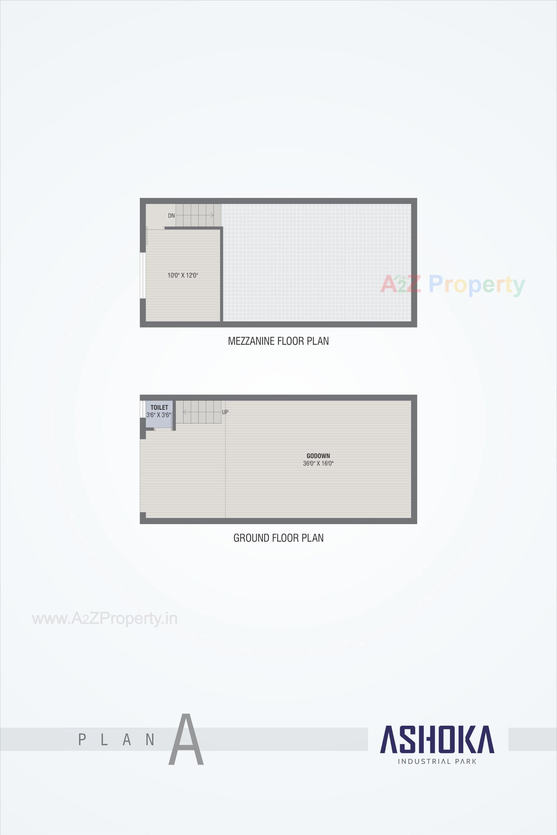 Layout of real estate project Ashoka Industrial Park located at Asarwa, Ahmedabad, Gujarat
