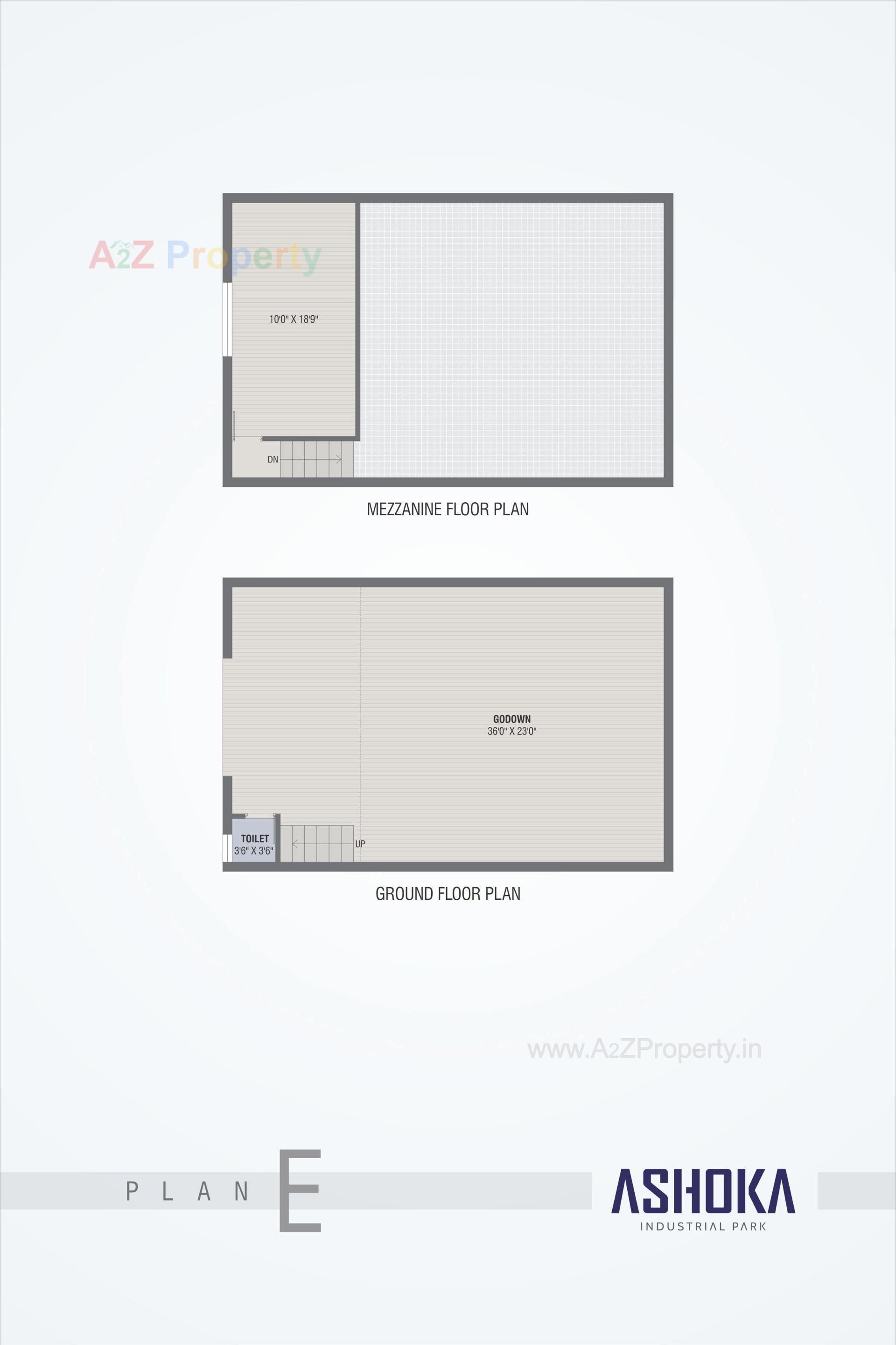 Layout of real estate project Ashoka Industrial Park located at Asarwa, Ahmedabad, Gujarat