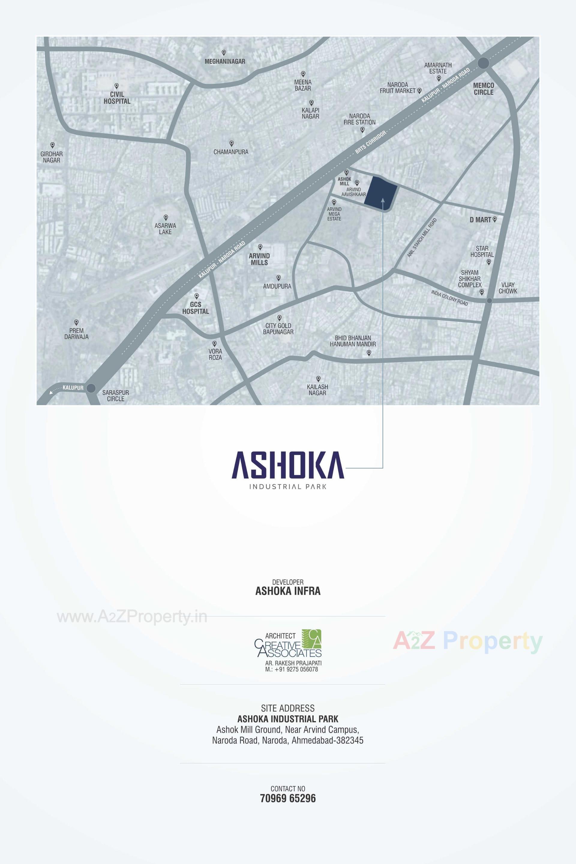  of real estate project Ashoka Industrial Park located at Asarwa, Ahmedabad, Gujarat