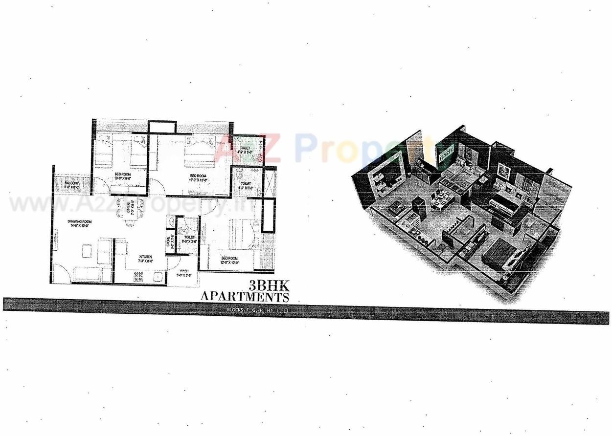 Layout of real estate project Ashraya 0 located at Ranip, Ahmedabad, Gujarat