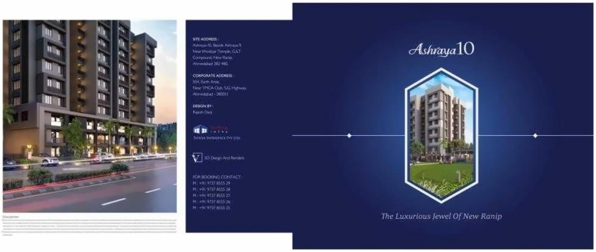 of real estate project Ashraya 10 (phase   3) located at Kali, Ahmedabad, Gujarat