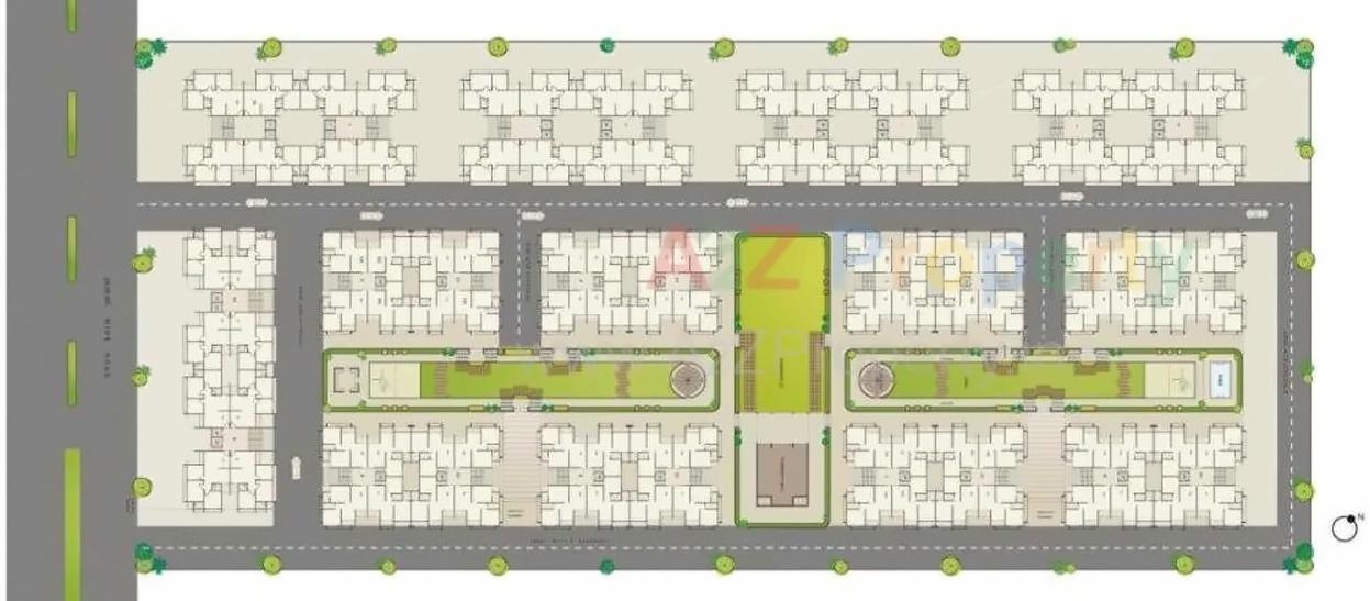 Layout of real estate project Ashraya 10 (phase   4) located at Kali, Ahmedabad, Gujarat