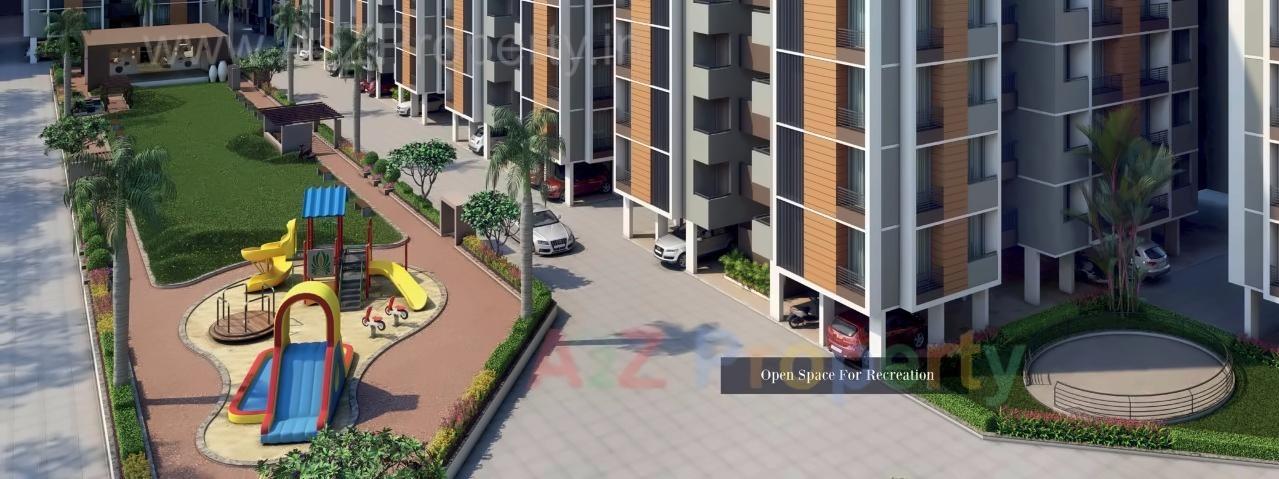 3D Elevation of real estate project Ashraya located at Kali, Ahmedabad, Gujarat