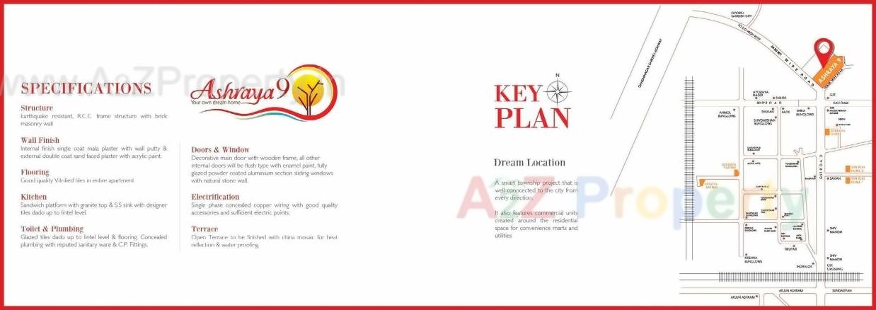  of real estate project Ashraya located at Kali, Ahmedabad, Gujarat