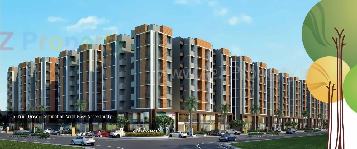 3D Elevation of real estate project Ashraya located at Kali, Ahmedabad, Gujarat