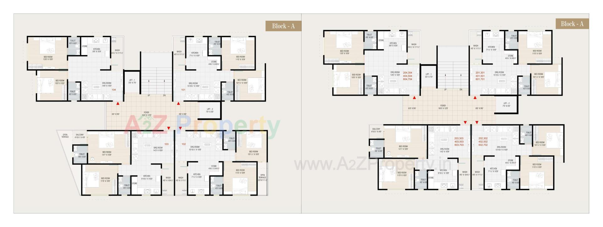 Layout of real estate project Ashtavinayak Elegance located at Viramgam, Ahmedabad, Gujarat