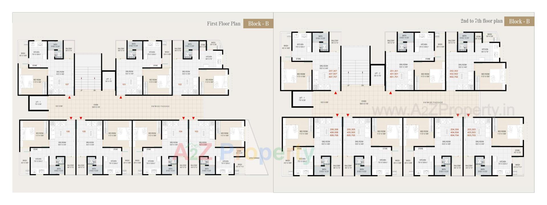 Layout of real estate project Ashtavinayak Elegance located at Viramgam, Ahmedabad, Gujarat