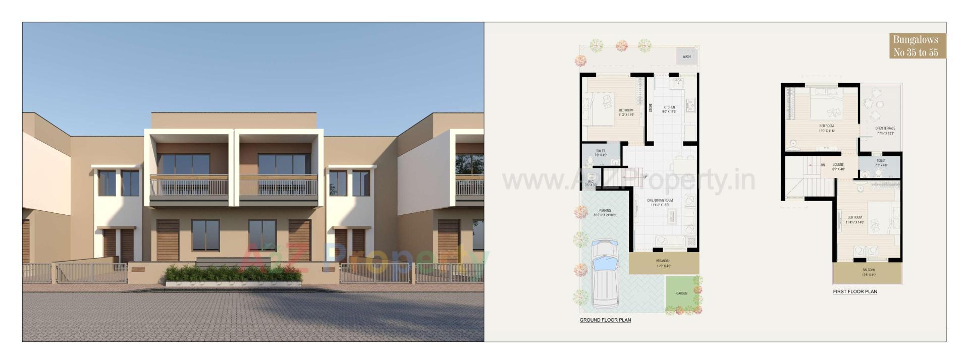Layout of real estate project Ashtavinayak Elegance located at Viramgam, Ahmedabad, Gujarat