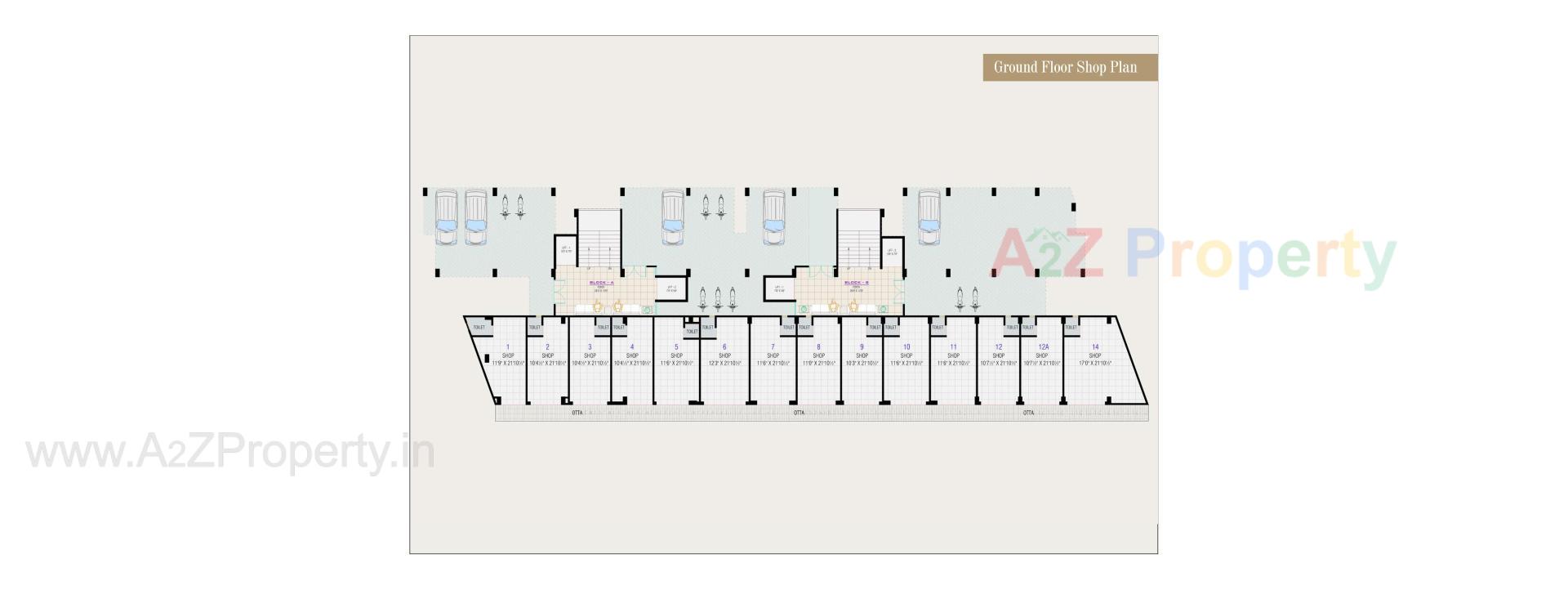 Layout of real estate project Ashtavinayak Elegance located at Viramgam, Ahmedabad, Gujarat