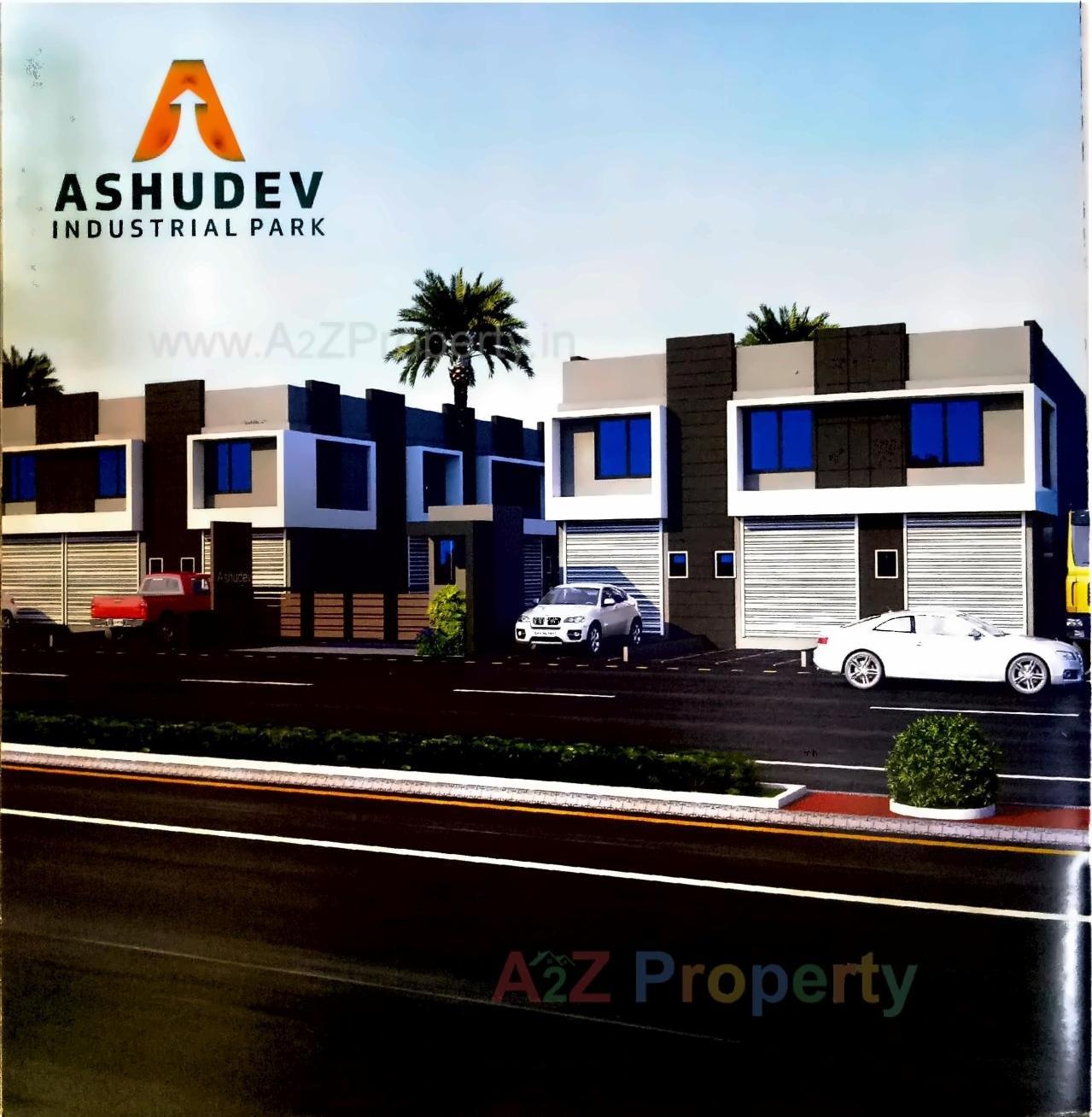 3D Elevation of real estate project Ashudev Industrial Park located at Dascroi, Ahmedabad, Gujarat