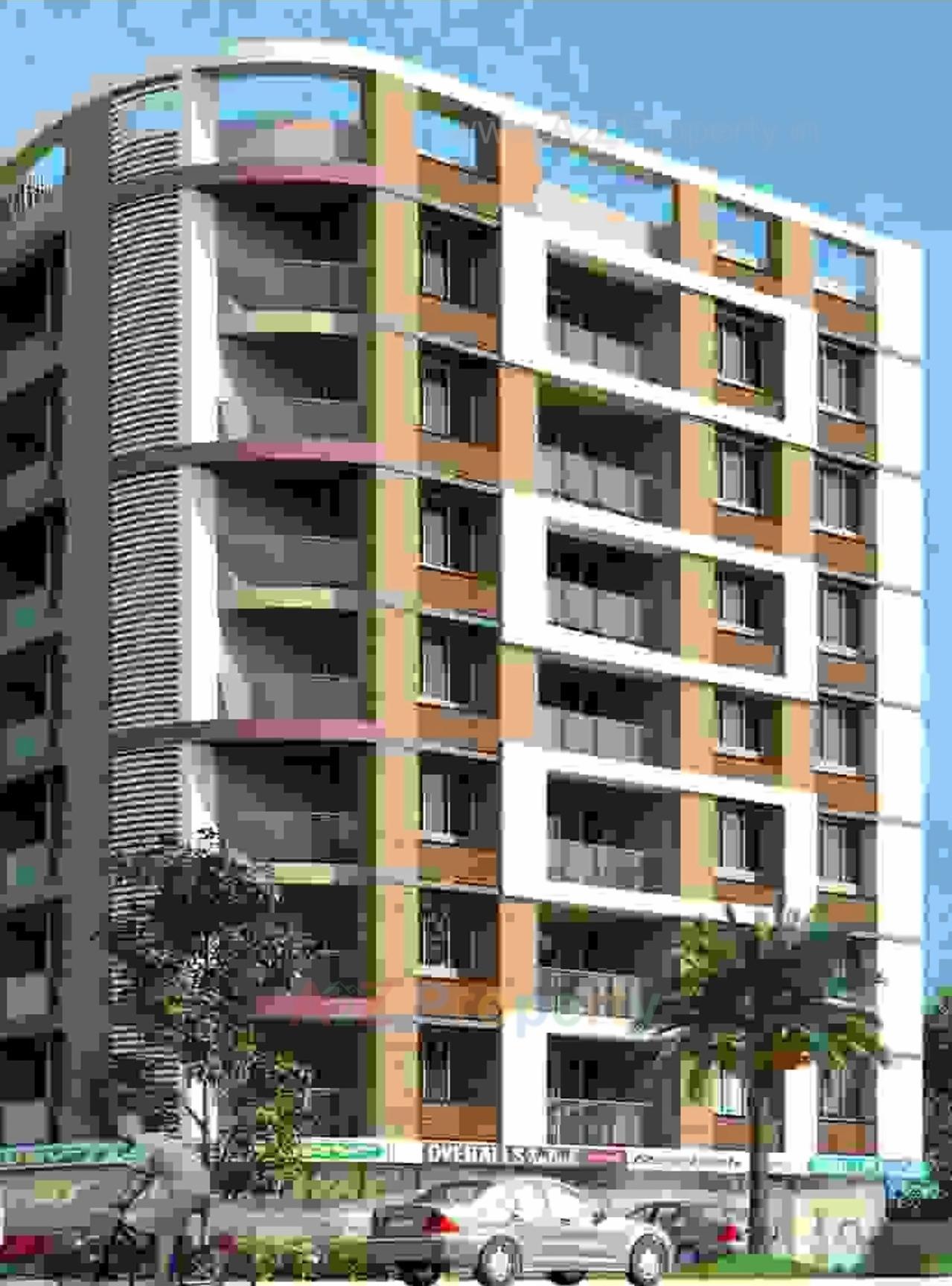 3D Elevation of real estate project Ashwamegh Pearl located at City, Ahmedabad, Gujarat