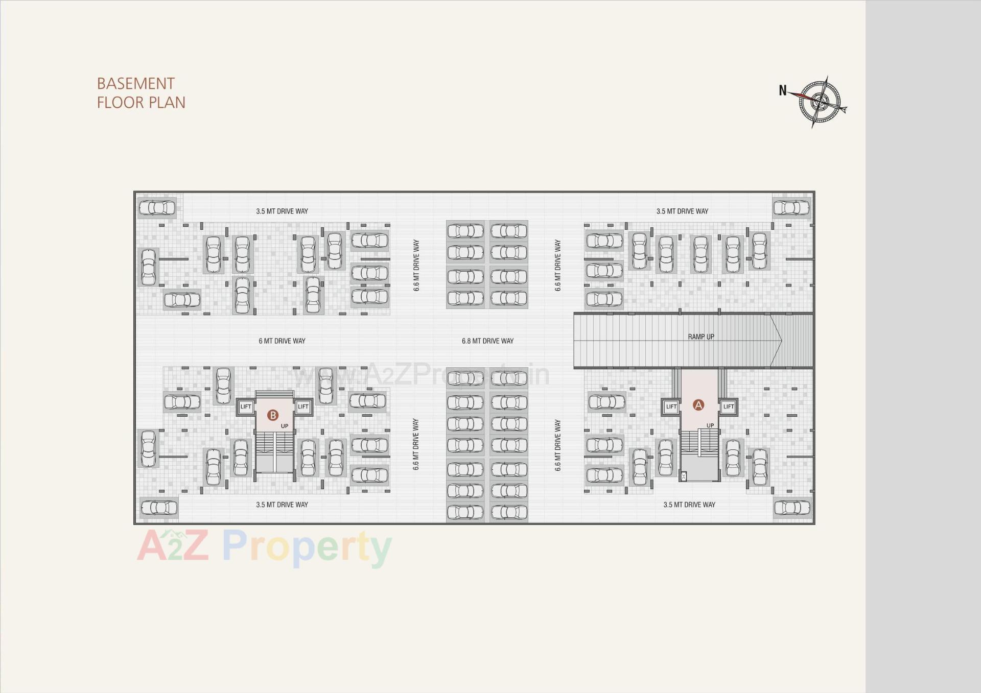 Layout of real estate project Aspira located at Tragad, Ahmedabad, Gujarat