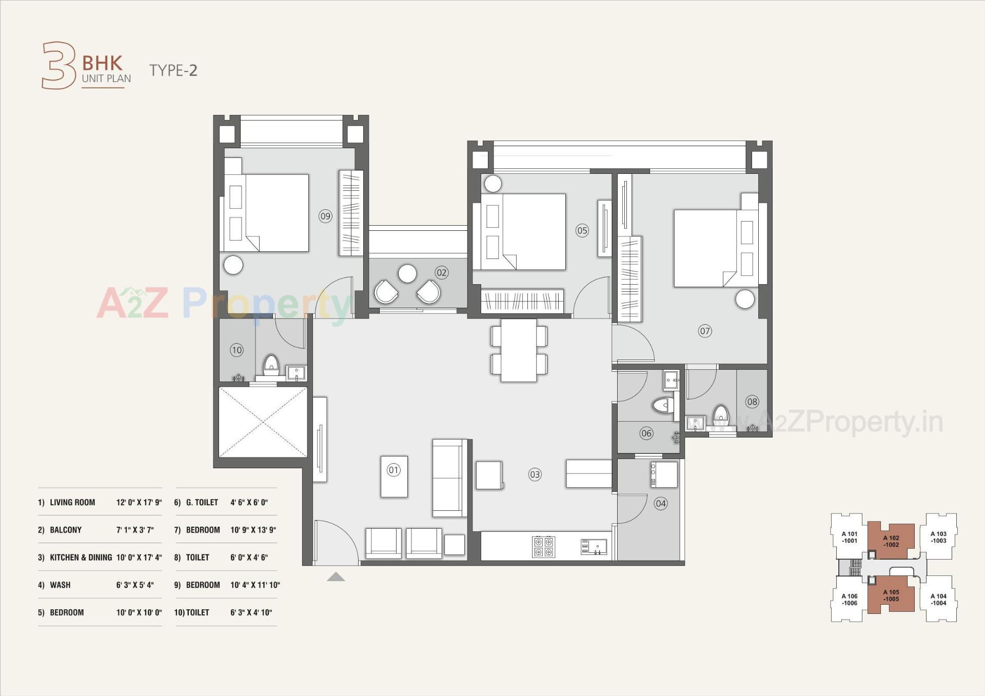 Layout of real estate project Aspira located at Tragad, Ahmedabad, Gujarat