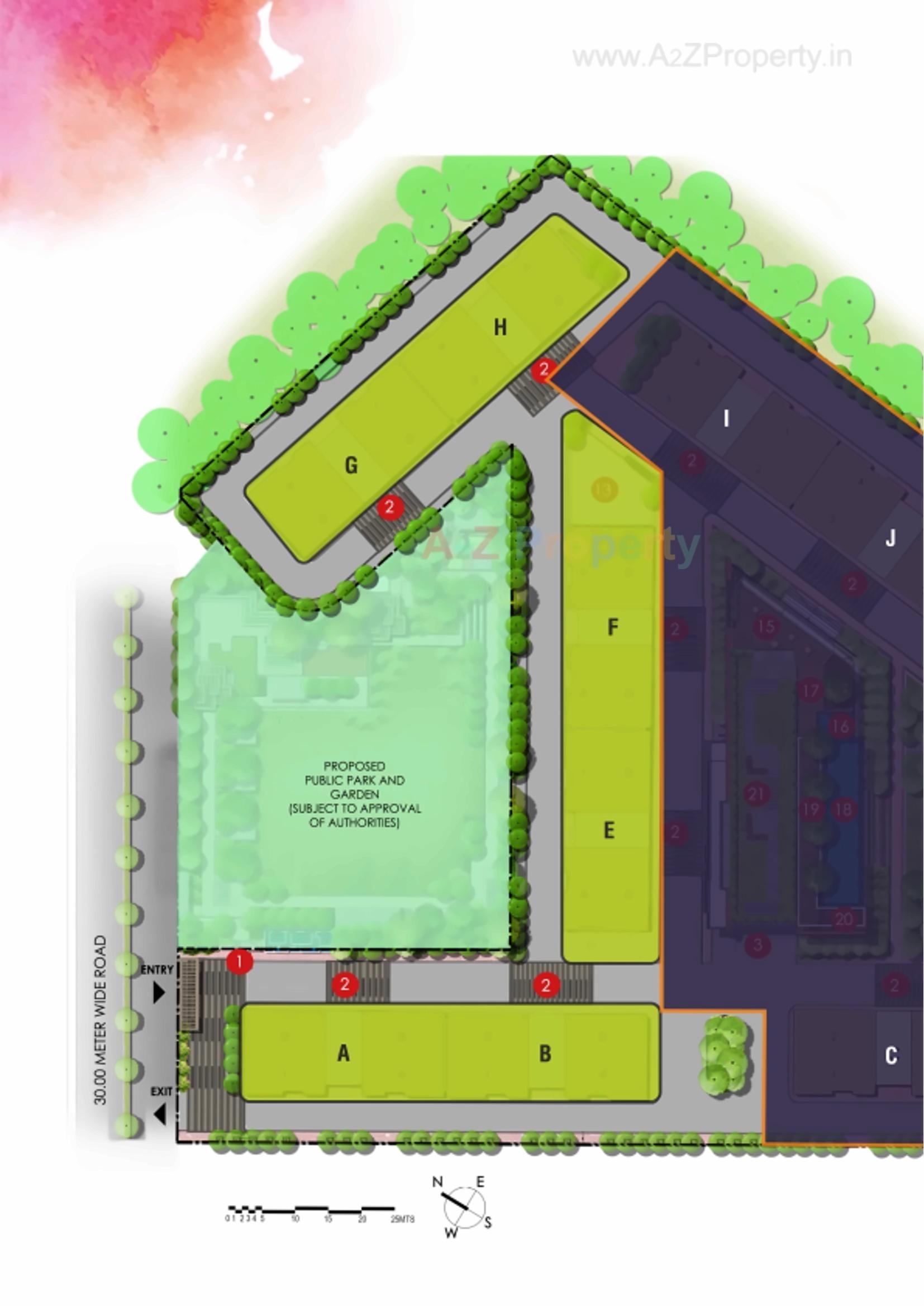 Layout of real estate project Aster located at Ahmedabad, Ahmedabad, Gujarat