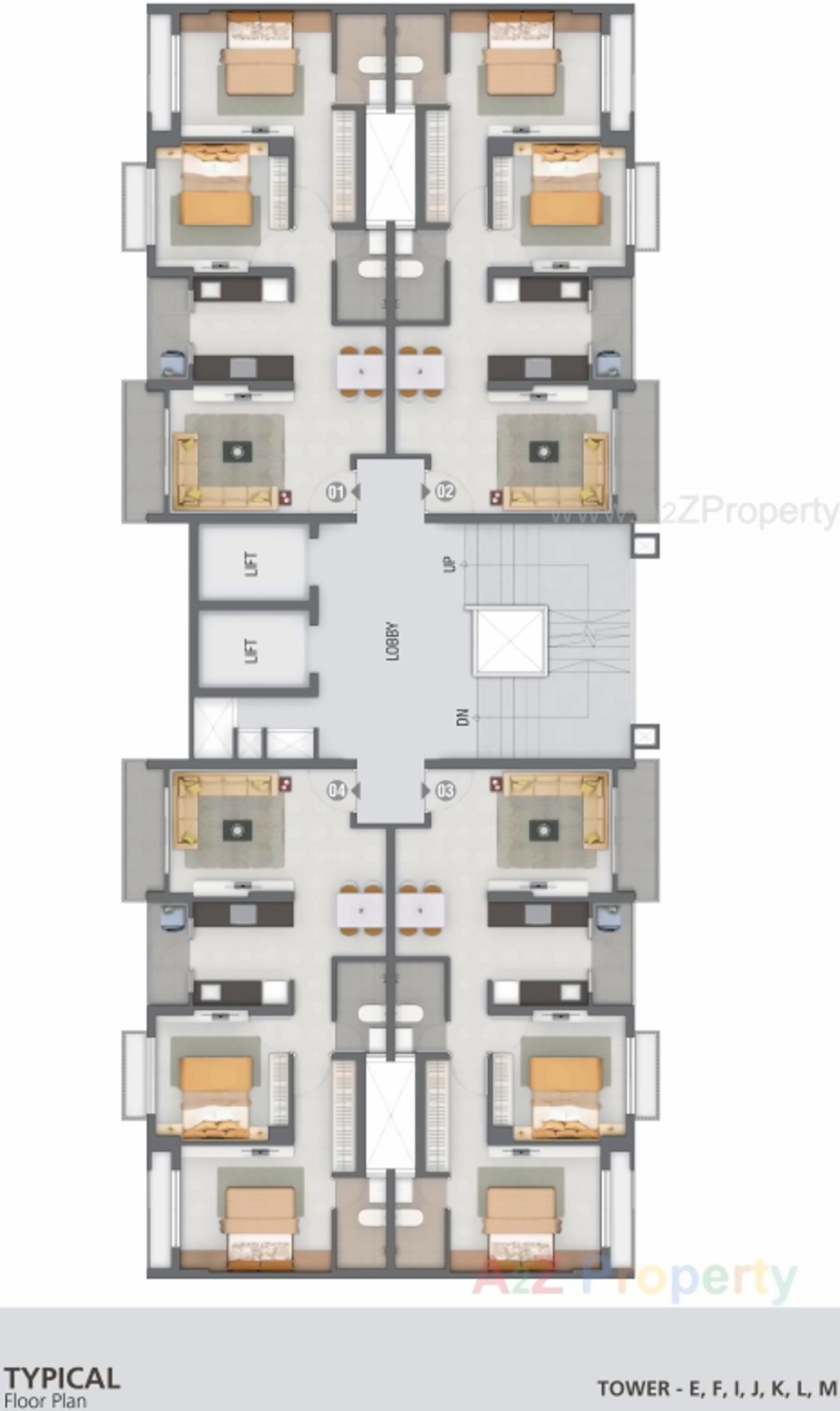 Layout of real estate project Aster located at Ahmedabad, Ahmedabad, Gujarat