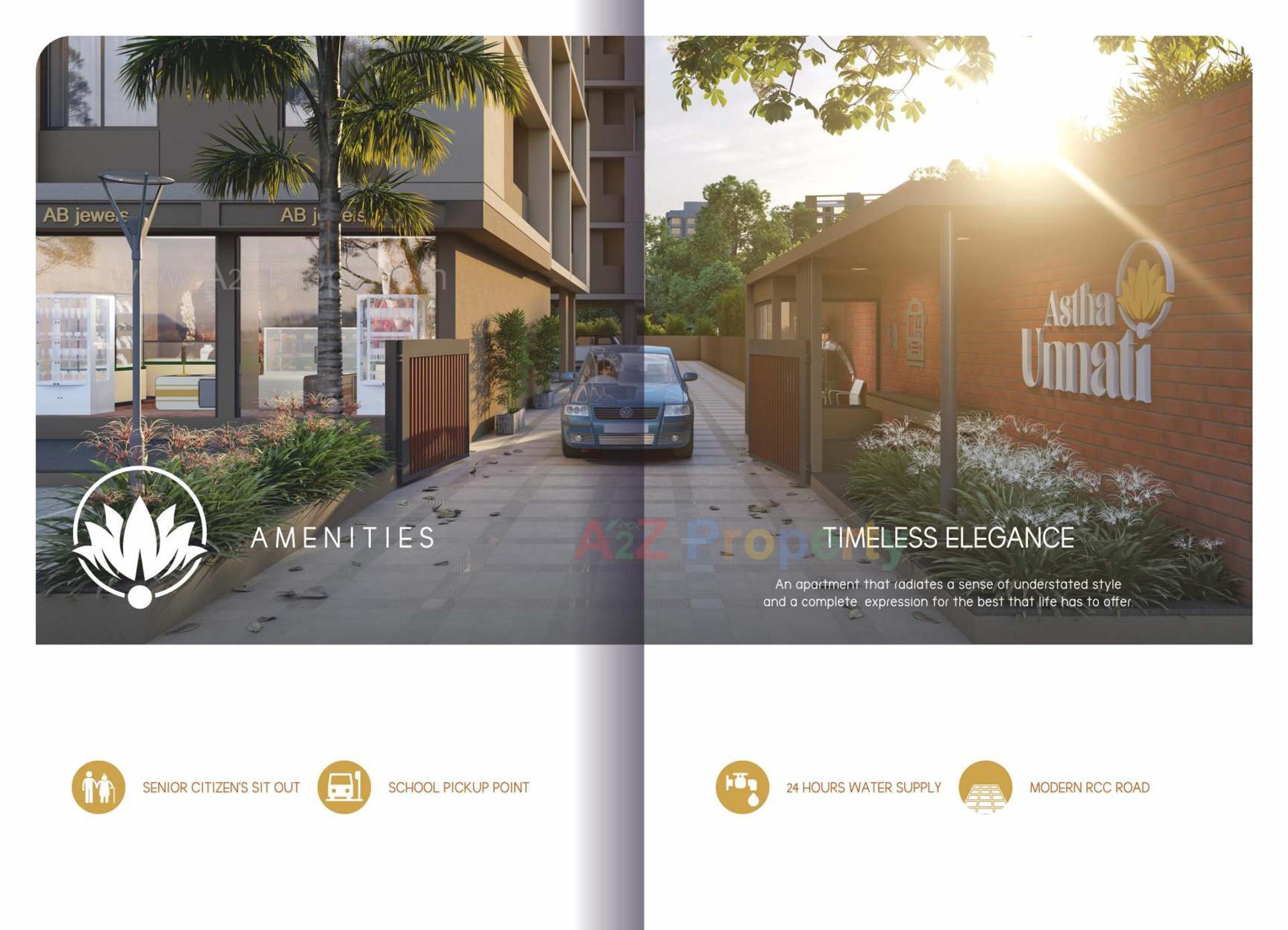 3D Elevation of real estate project Astha Unnati located at Singrva, Ahmedabad, Gujarat