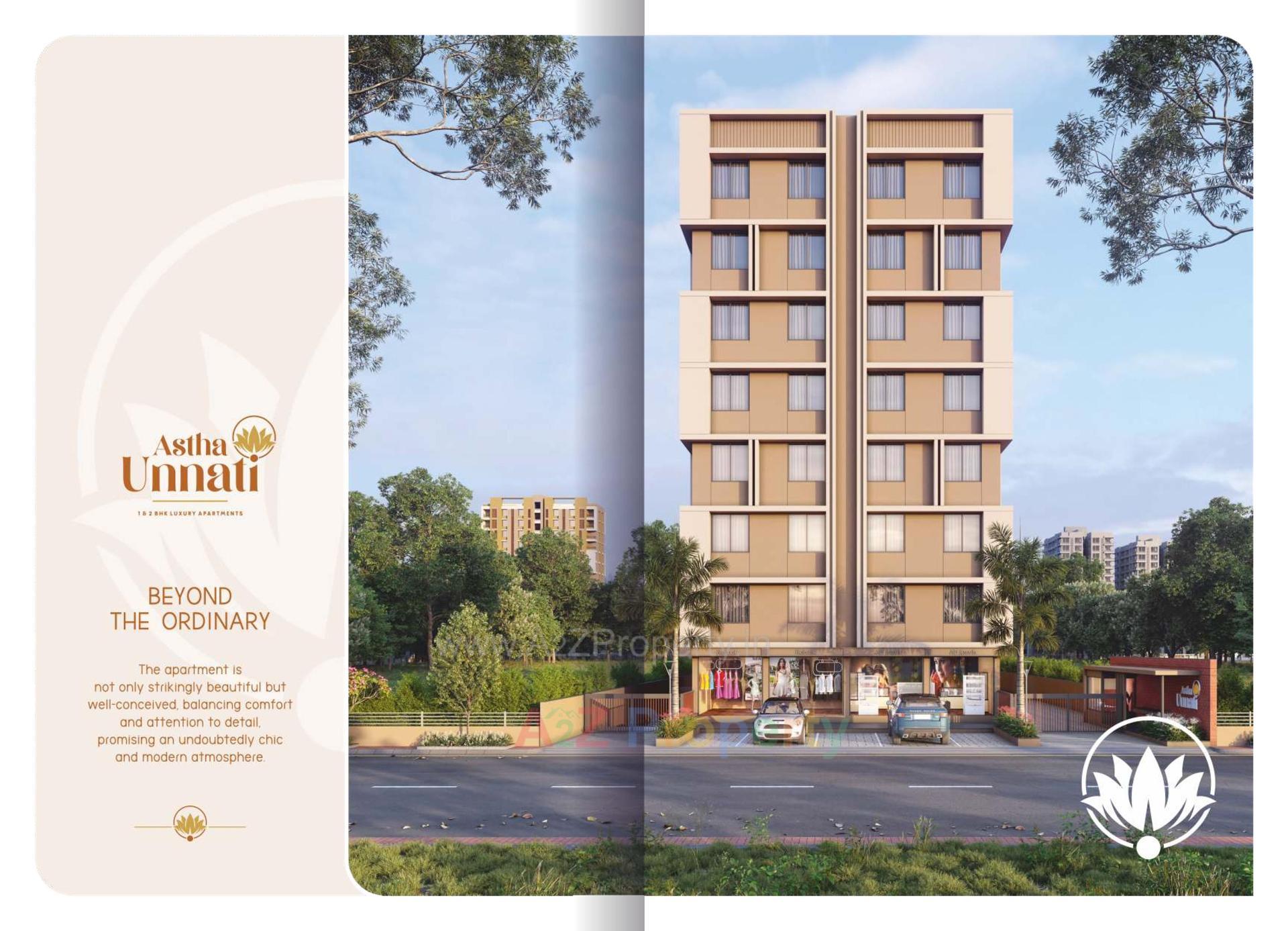 3D Elevation of real estate project Astha Unnati located at Singrva, Ahmedabad, Gujarat