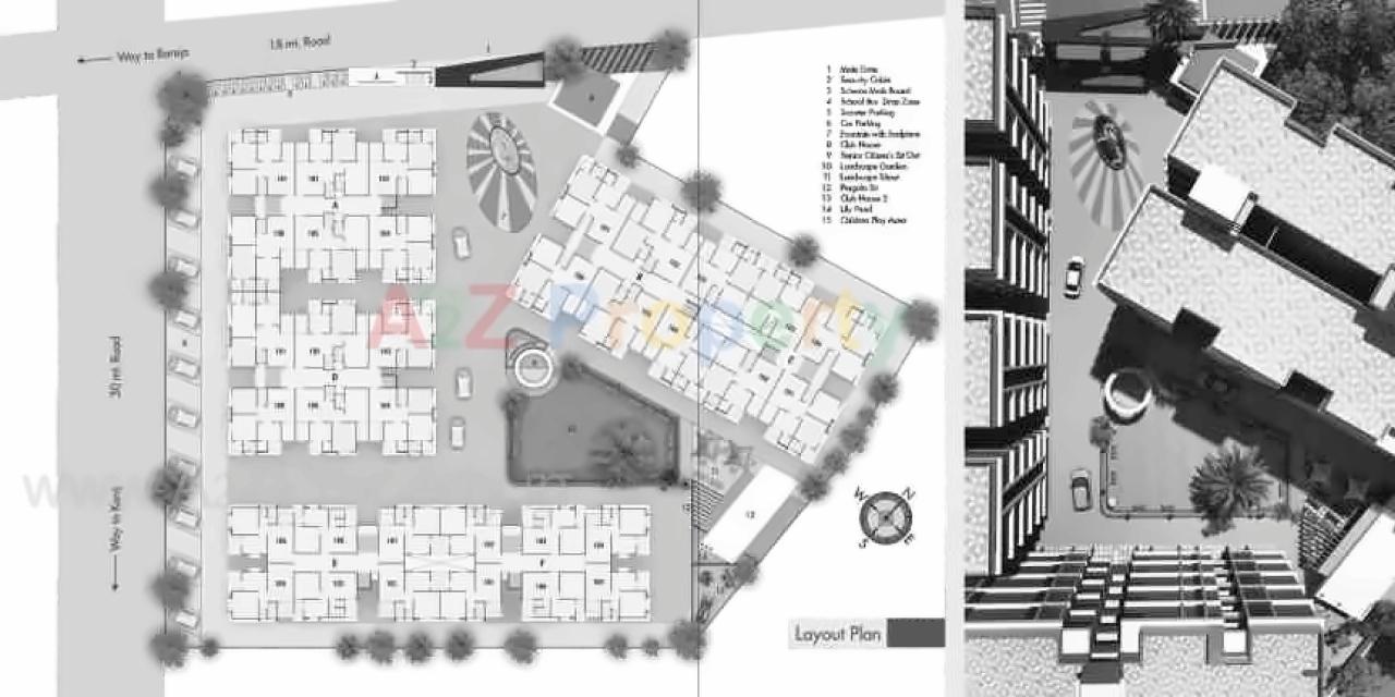 Layout of real estate project Astha Vihar (block A+d) located at Barejdi, Ahmedabad, Gujarat