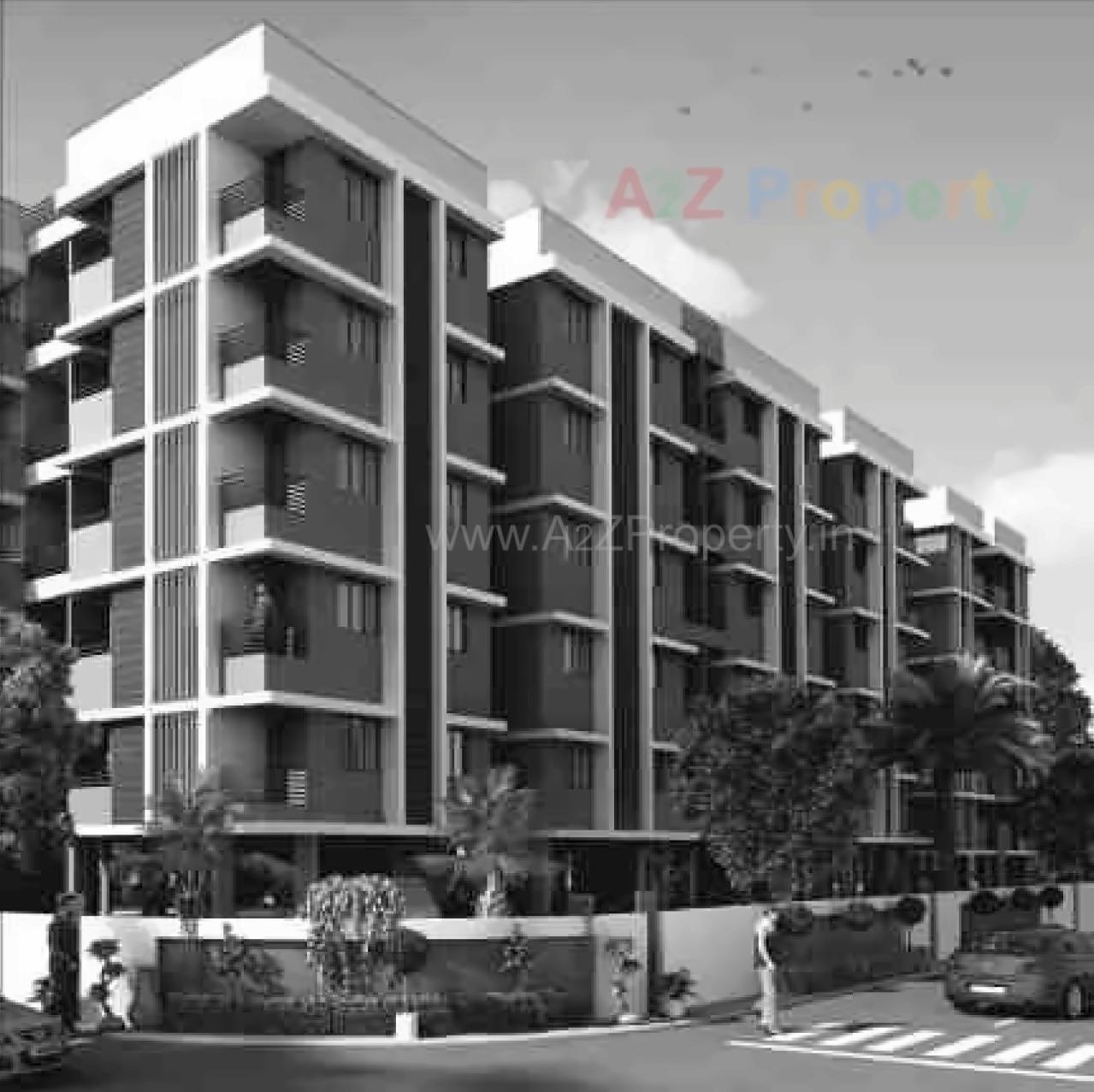 3D Elevation of real estate project Astha Vihar (block A+d) located at Barejdi, Ahmedabad, Gujarat