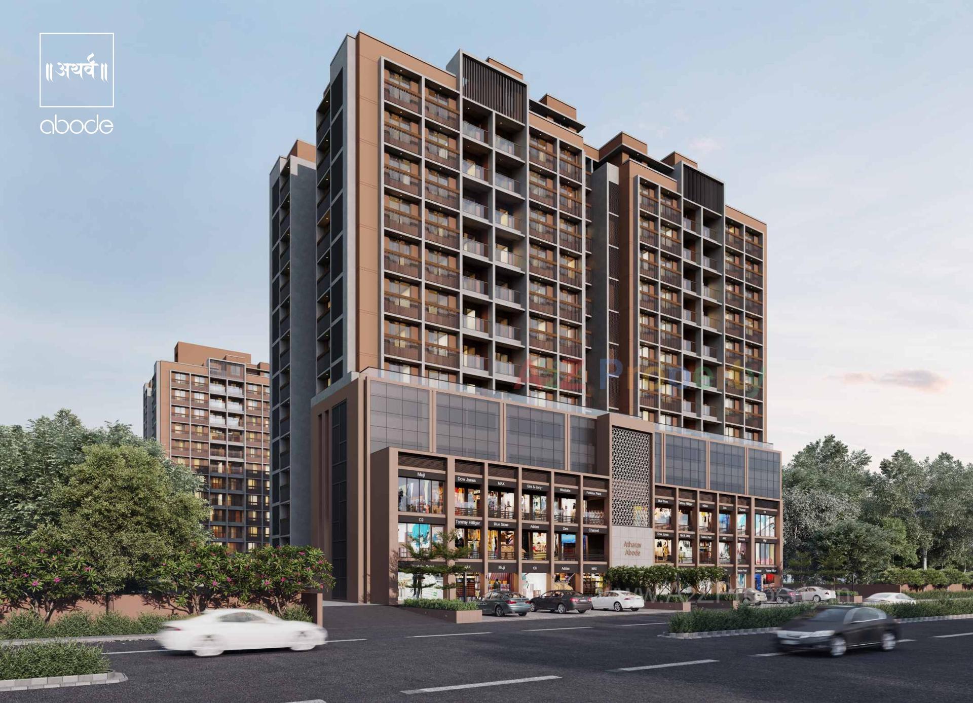 3D Elevation of real estate project Atharva Abode located at Ahmedabad, Ahmedabad, Gujarat