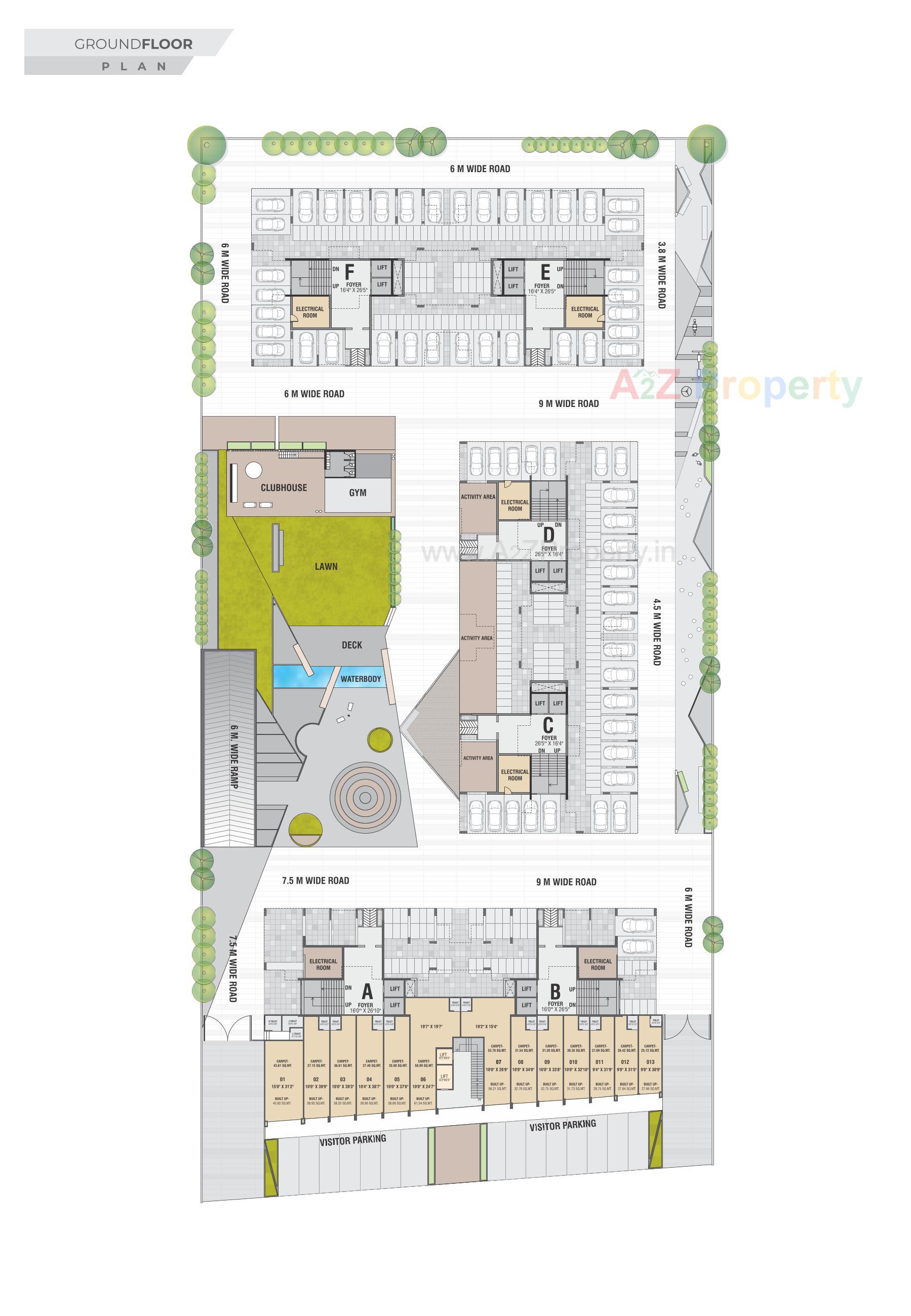 Layout of real estate project Atharva Abode located at Ahmedabad, Ahmedabad, Gujarat