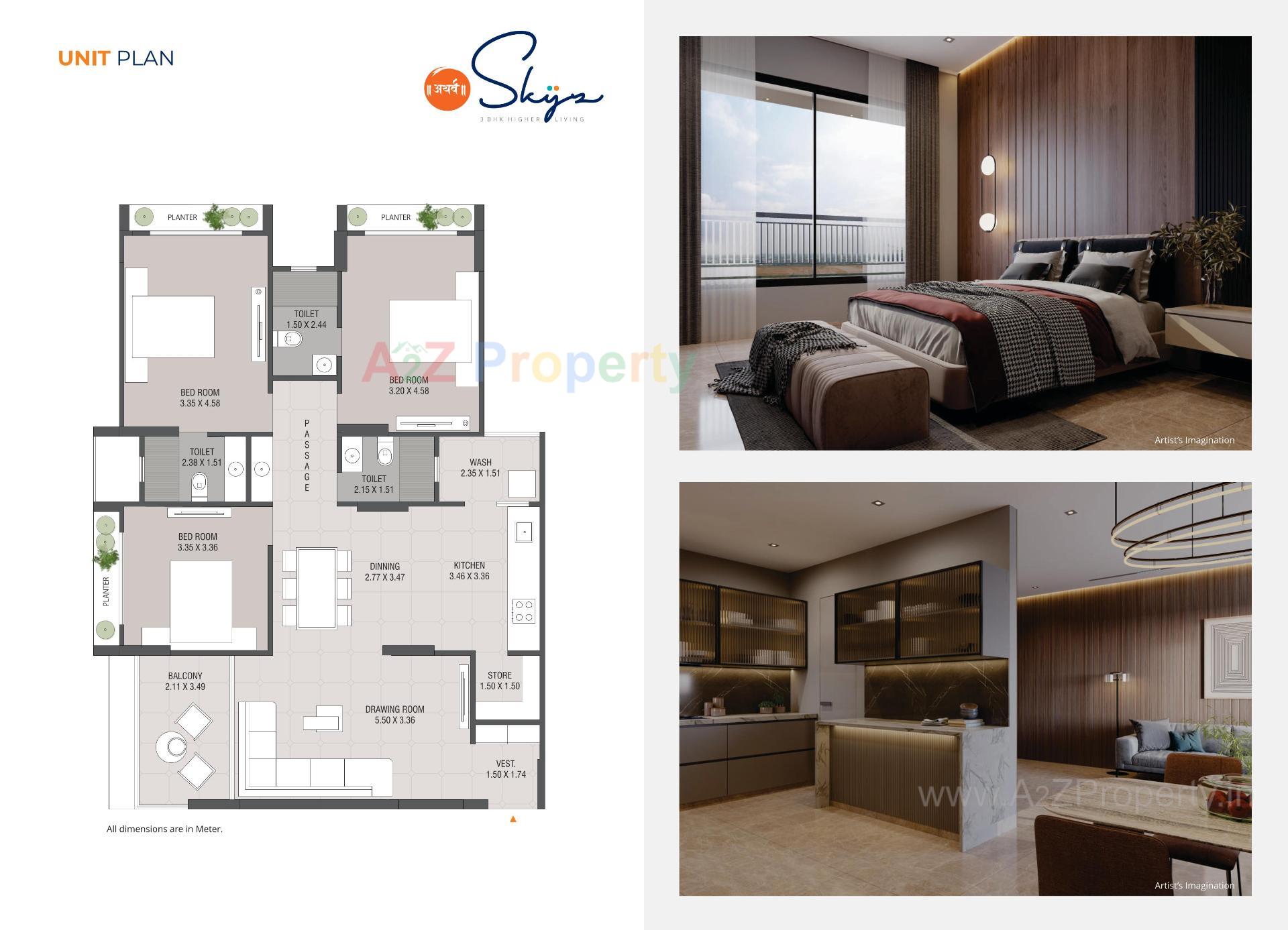 Layout of real estate project Atharva Skyz located at Chenpur, Ahmedabad, Gujarat