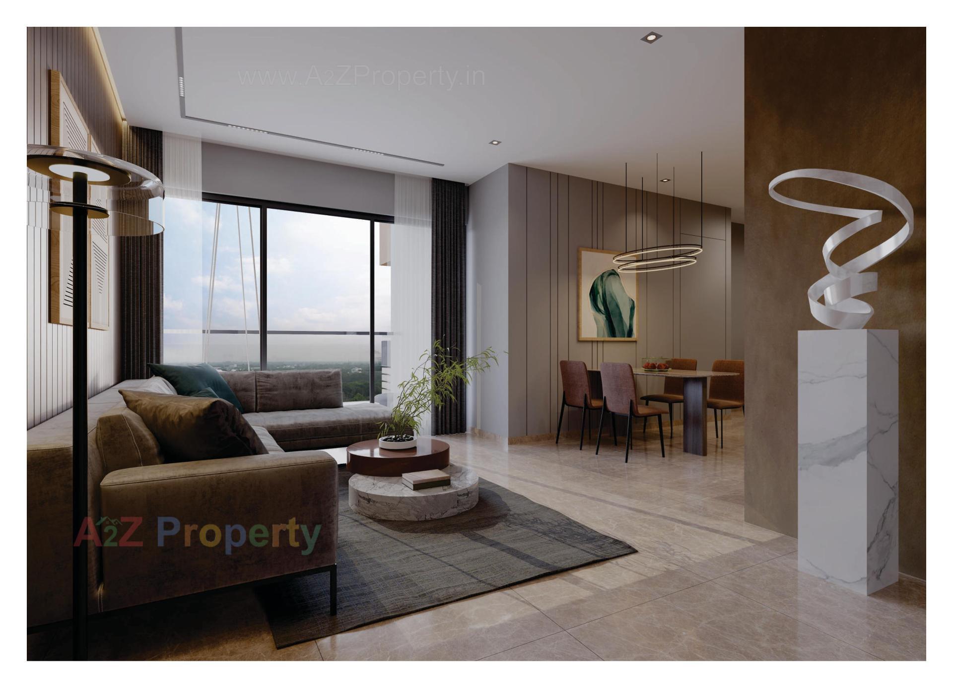 3D Elevation of real estate project Atharva Skyz located at Chenpur, Ahmedabad, Gujarat