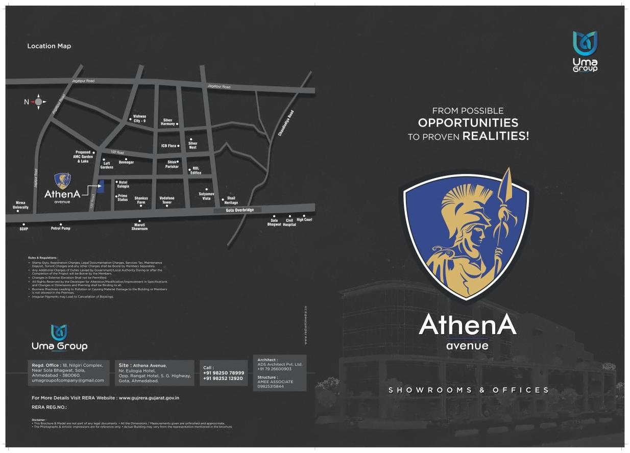  of real estate project Athena Avenue located at Gota, Ahmedabad, Gujarat