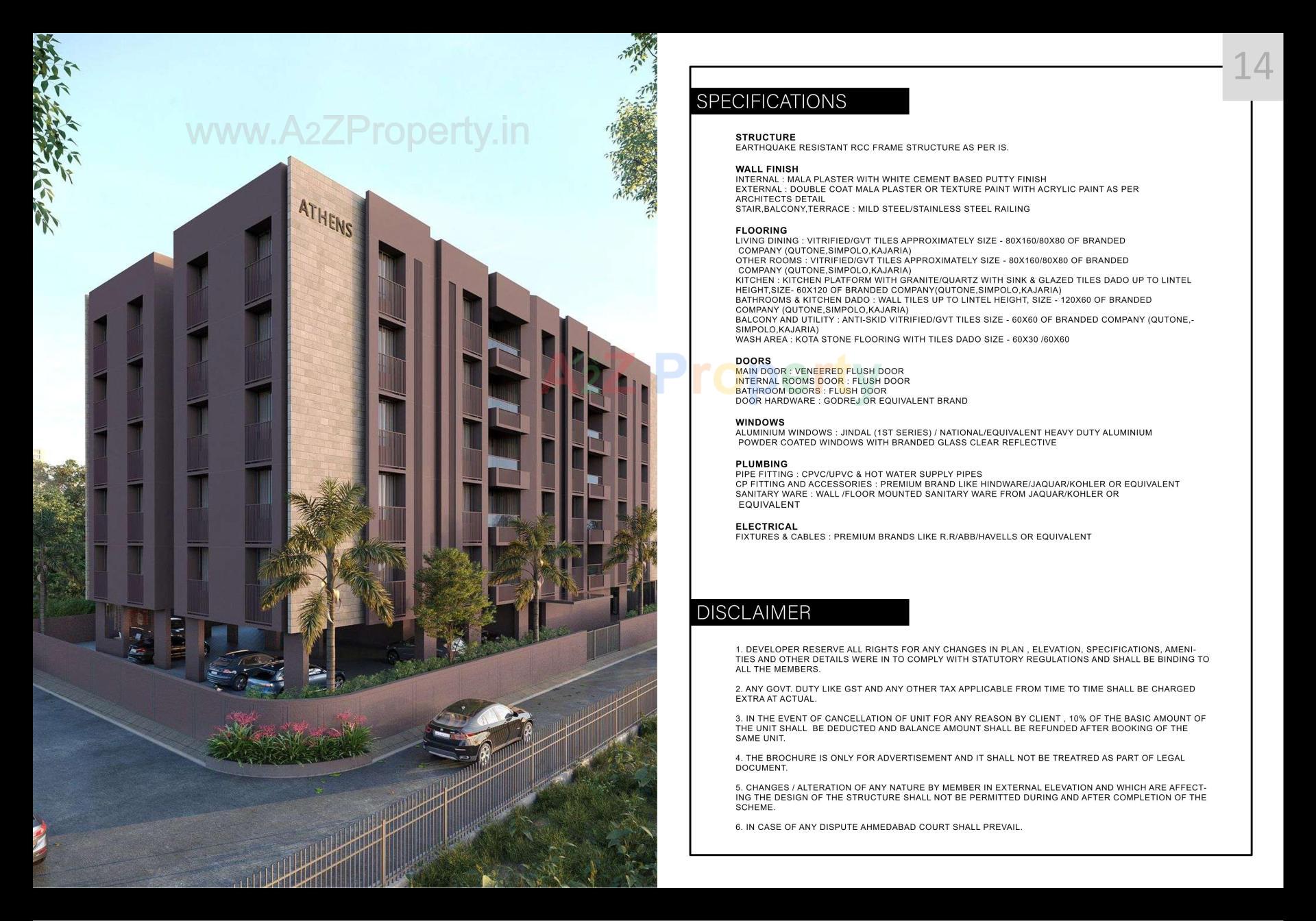3D Elevation of real estate project Athens located at Ahmedabad, Ahmedabad, Gujarat
