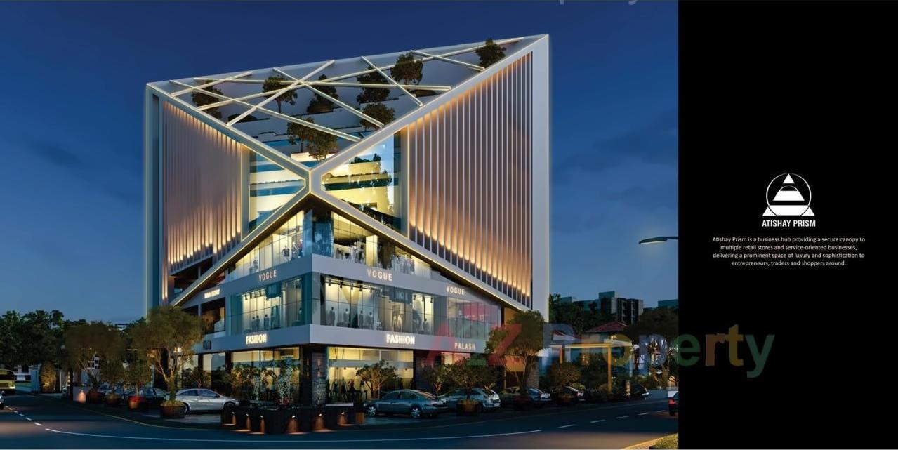 3D Elevation of real estate project Atishay Prism located at Amiyapura, Ahmedabad, Gujarat