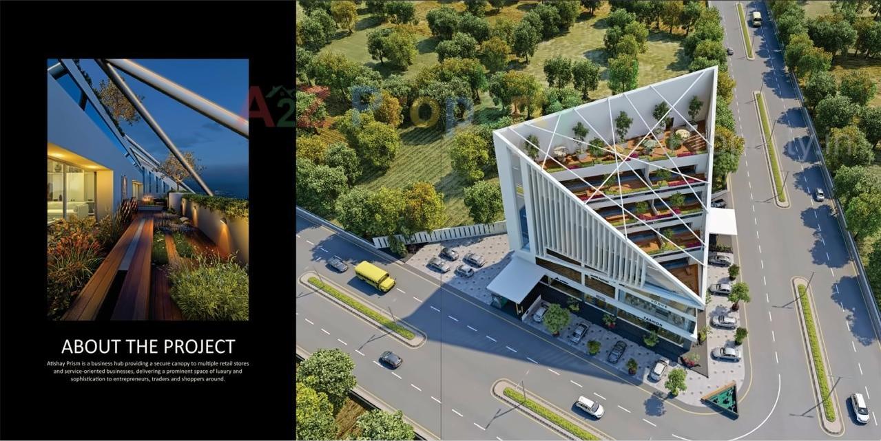 3D Elevation of real estate project Atishay Prism located at Amiyapura, Ahmedabad, Gujarat