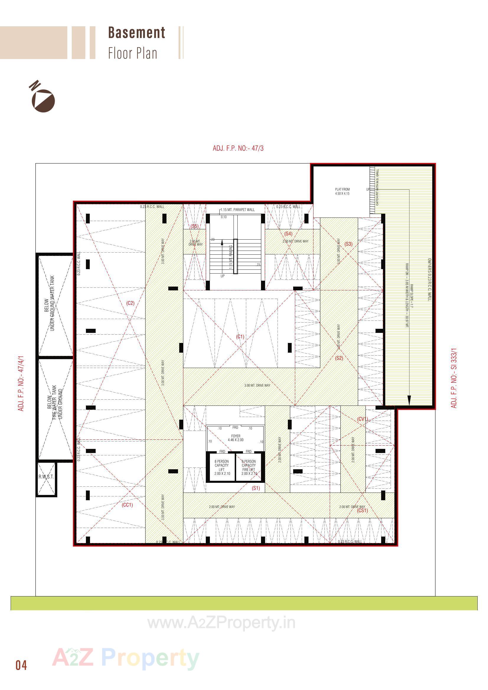 Layout of real estate project Atithi Aarambh located at Ognaj, Ahmedabad, Gujarat
