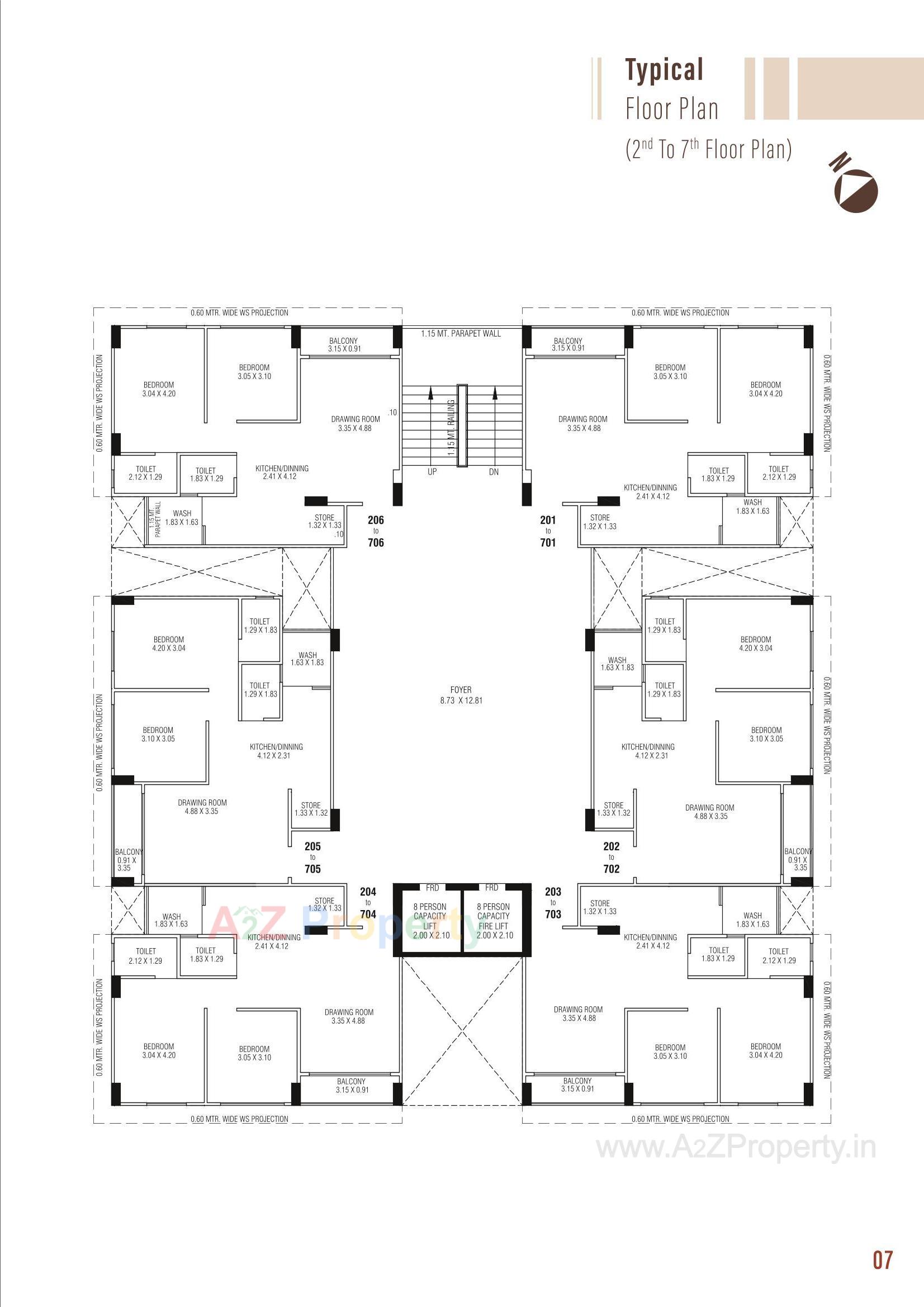 Layout of real estate project Atithi Aarambh located at Ognaj, Ahmedabad, Gujarat