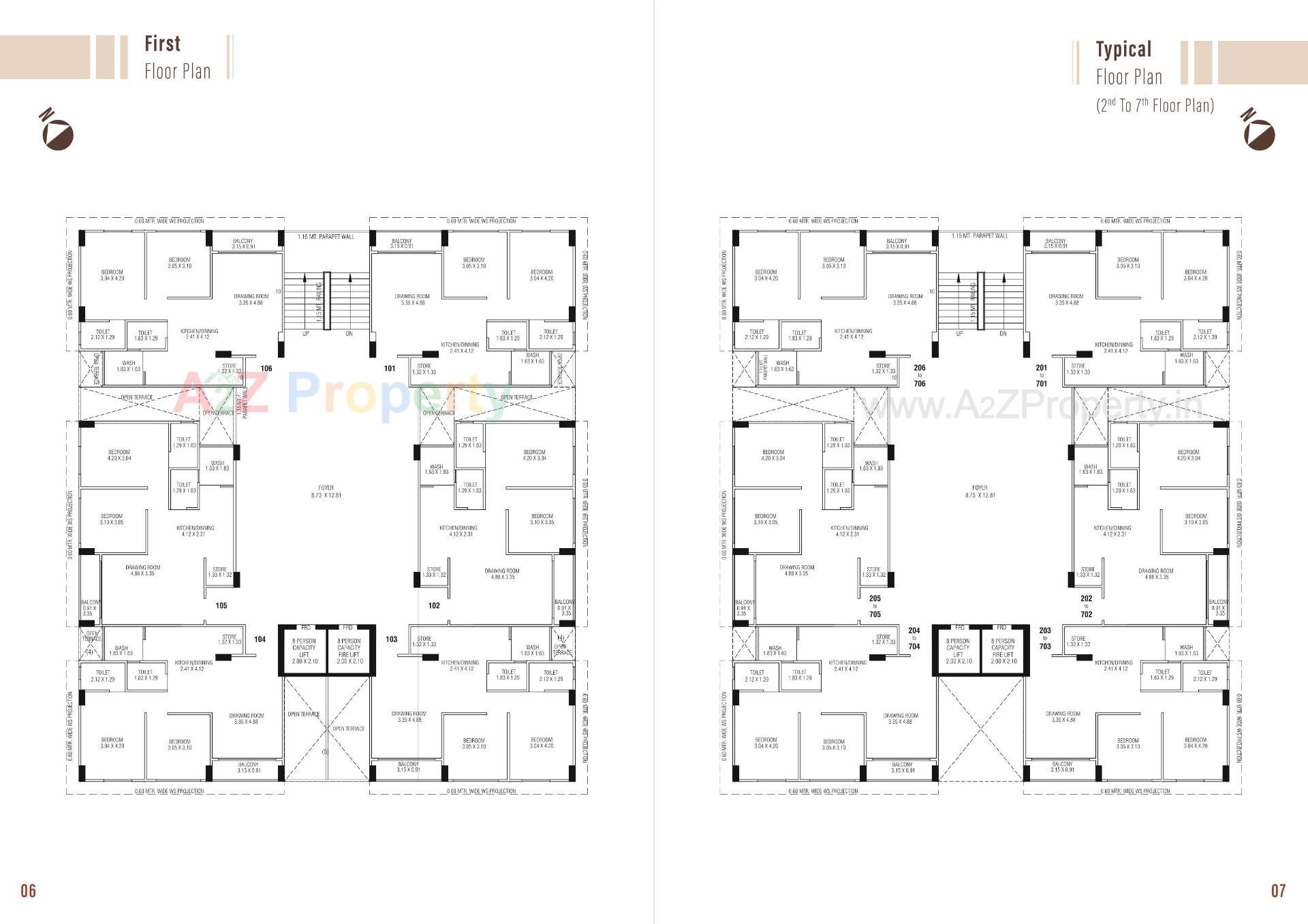 Layout of real estate project Atithi Aarambh located at Ognaj, Ahmedabad, Gujarat