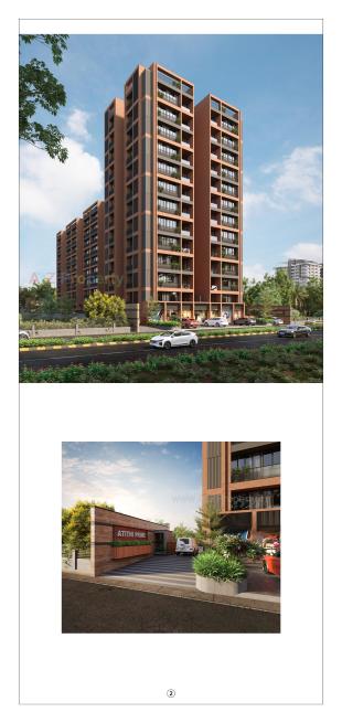 Elevation of real estate project Atithi Prime located at Vatva, Ahmedabad, Gujarat