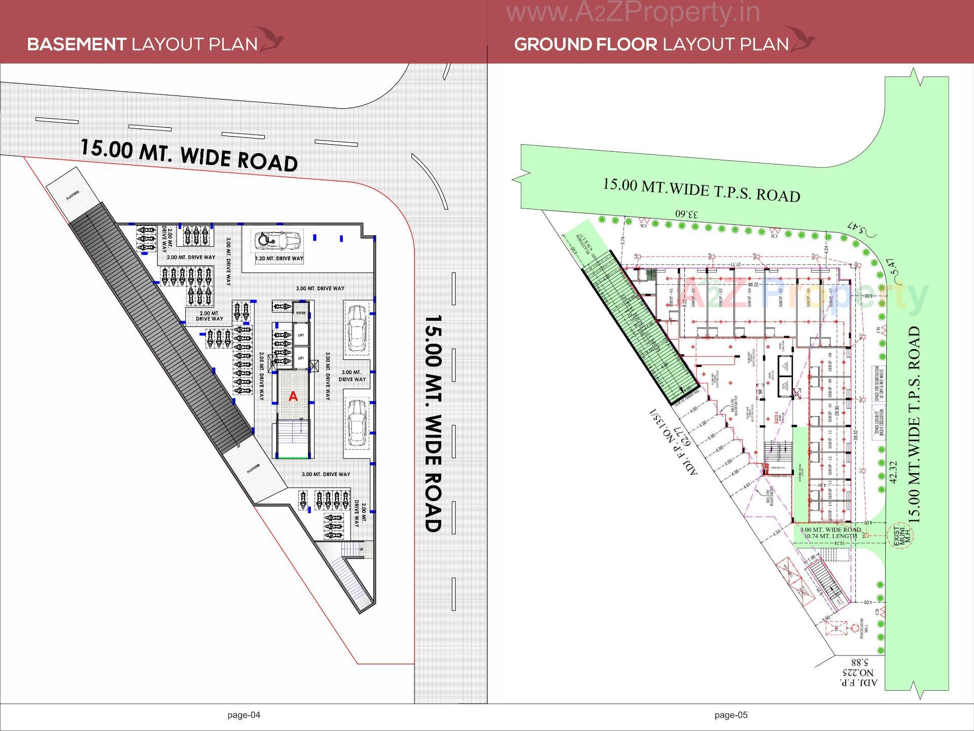 Layout of real estate project Atlantis Elenza located at Vastral, Ahmedabad, Gujarat