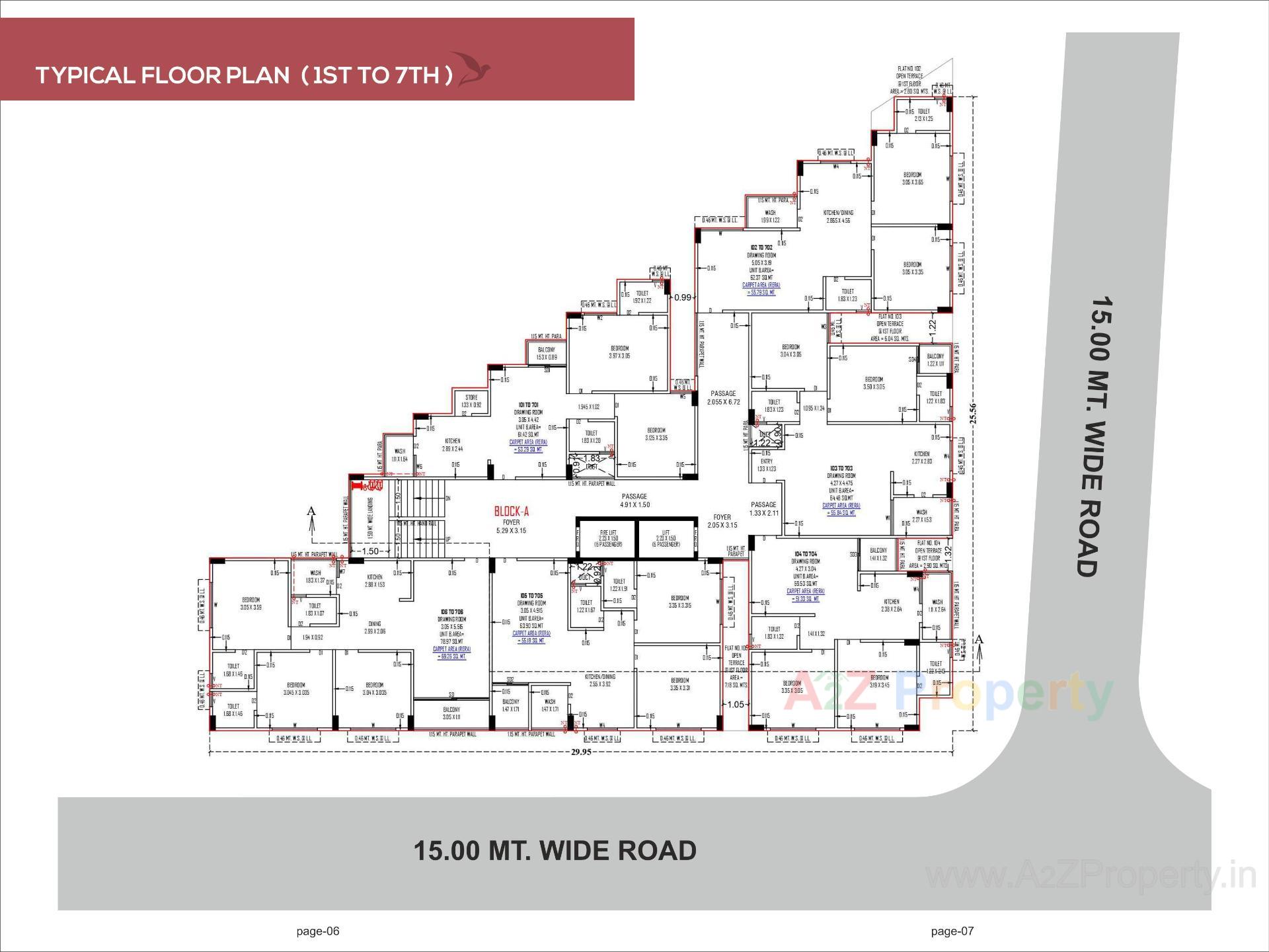 Layout of real estate project Atlantis Elenza located at Vastral, Ahmedabad, Gujarat
