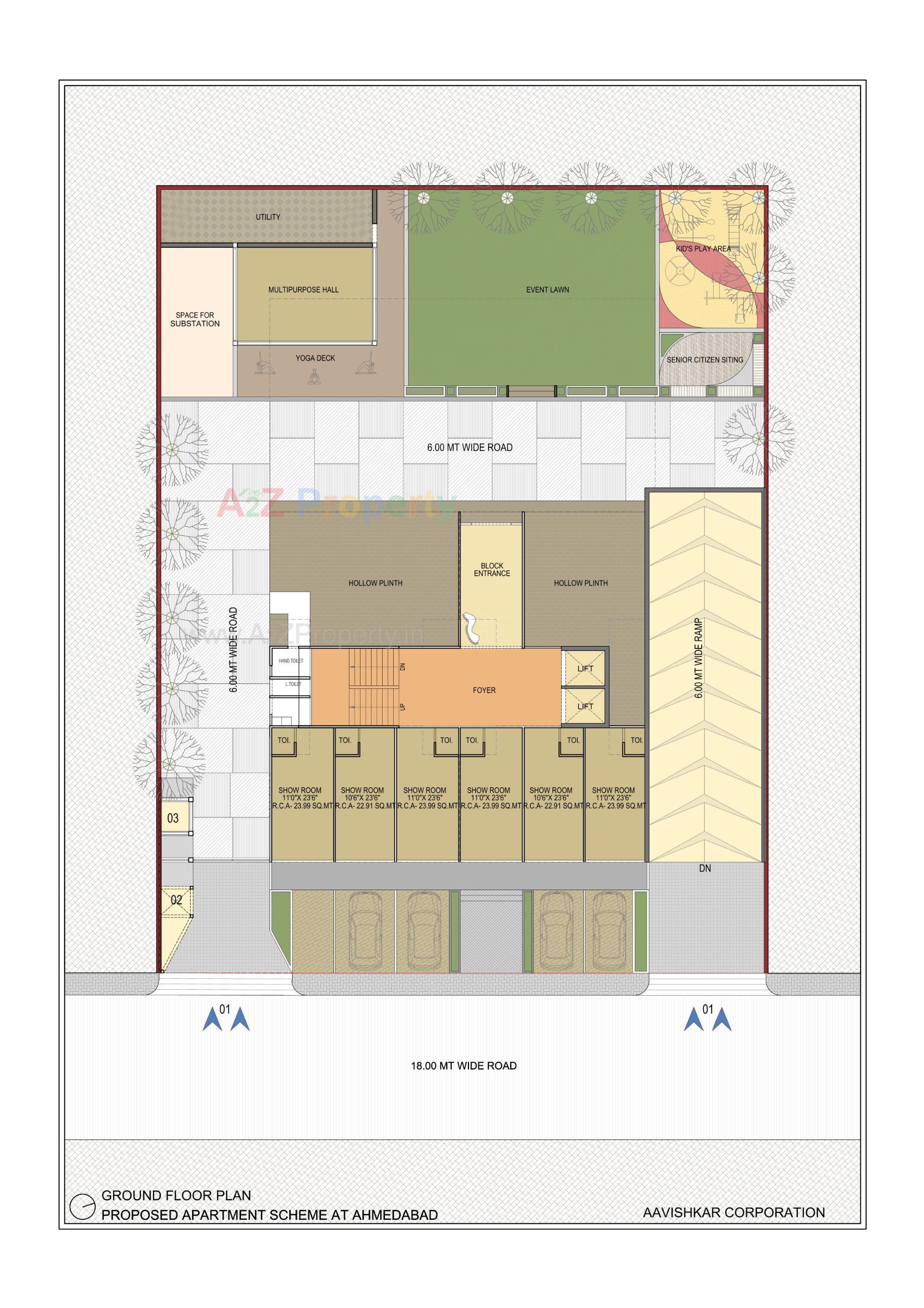Layout of real estate project Atlantis Evoq located at Sola, Ahmedabad, Gujarat