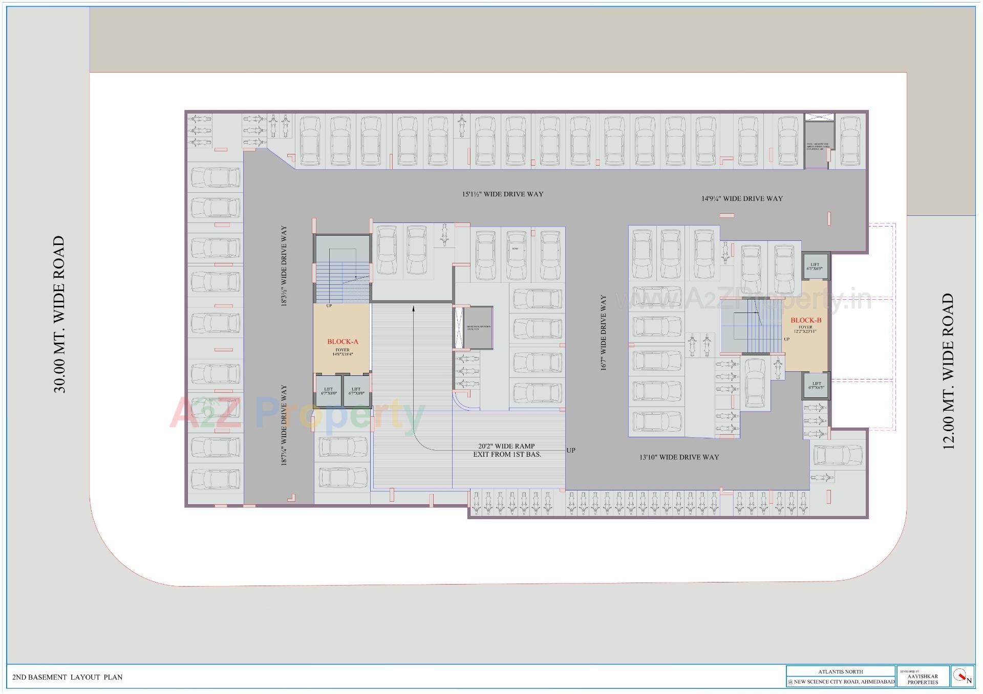 Layout of real estate project Atlantis North located at Gota, Ahmedabad, Gujarat