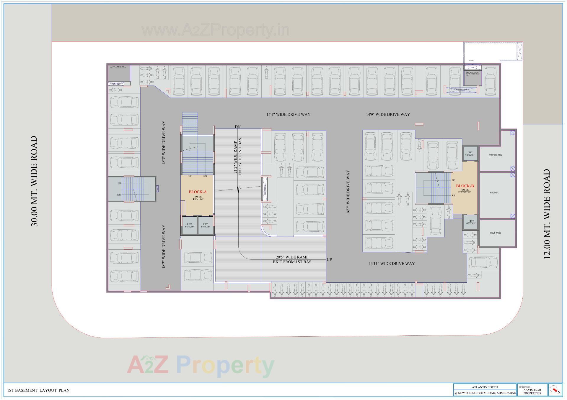 Layout of real estate project Atlantis North located at Gota, Ahmedabad, Gujarat