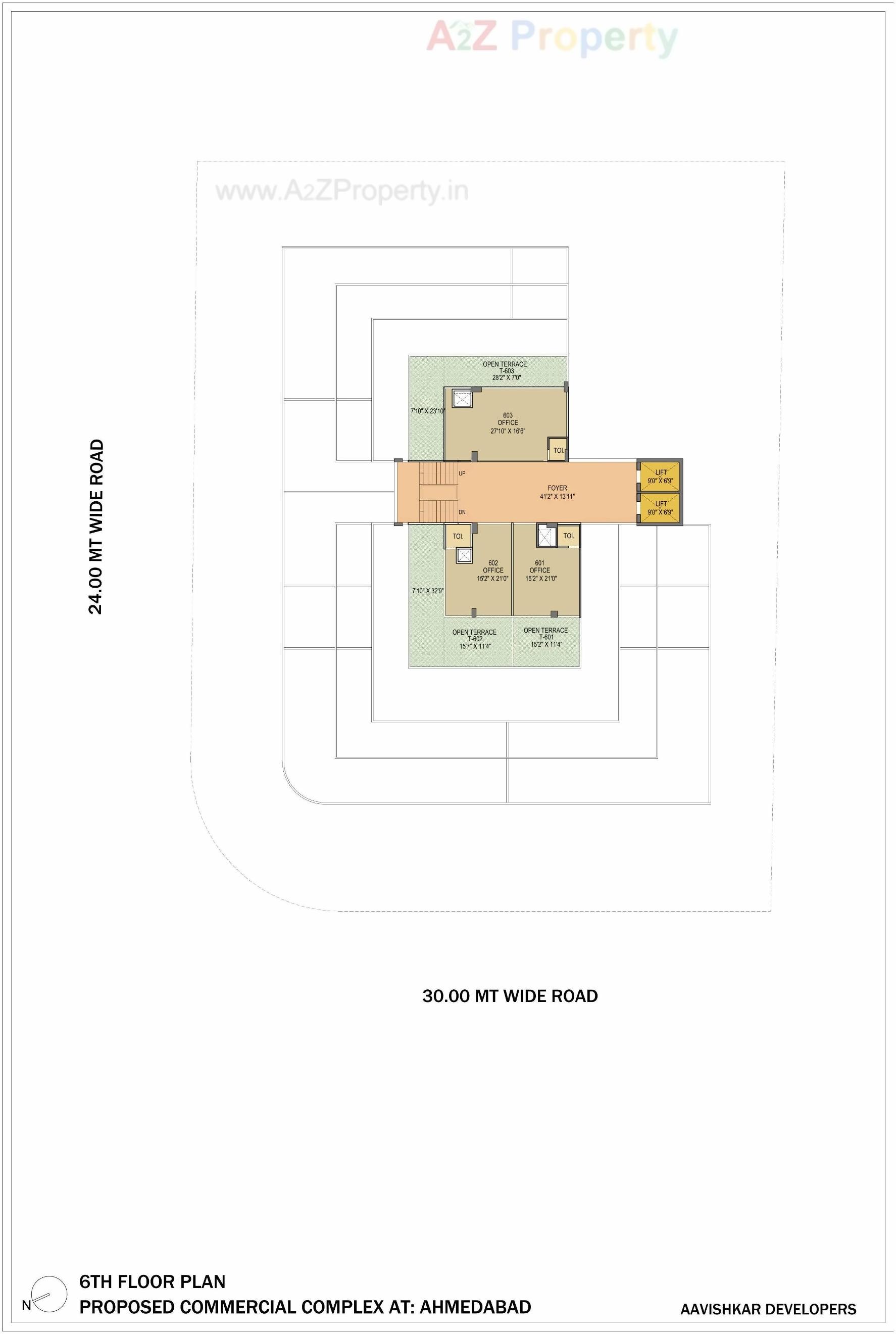 Layout of real estate project Atlantis One located at Sola, Ahmedabad, Gujarat