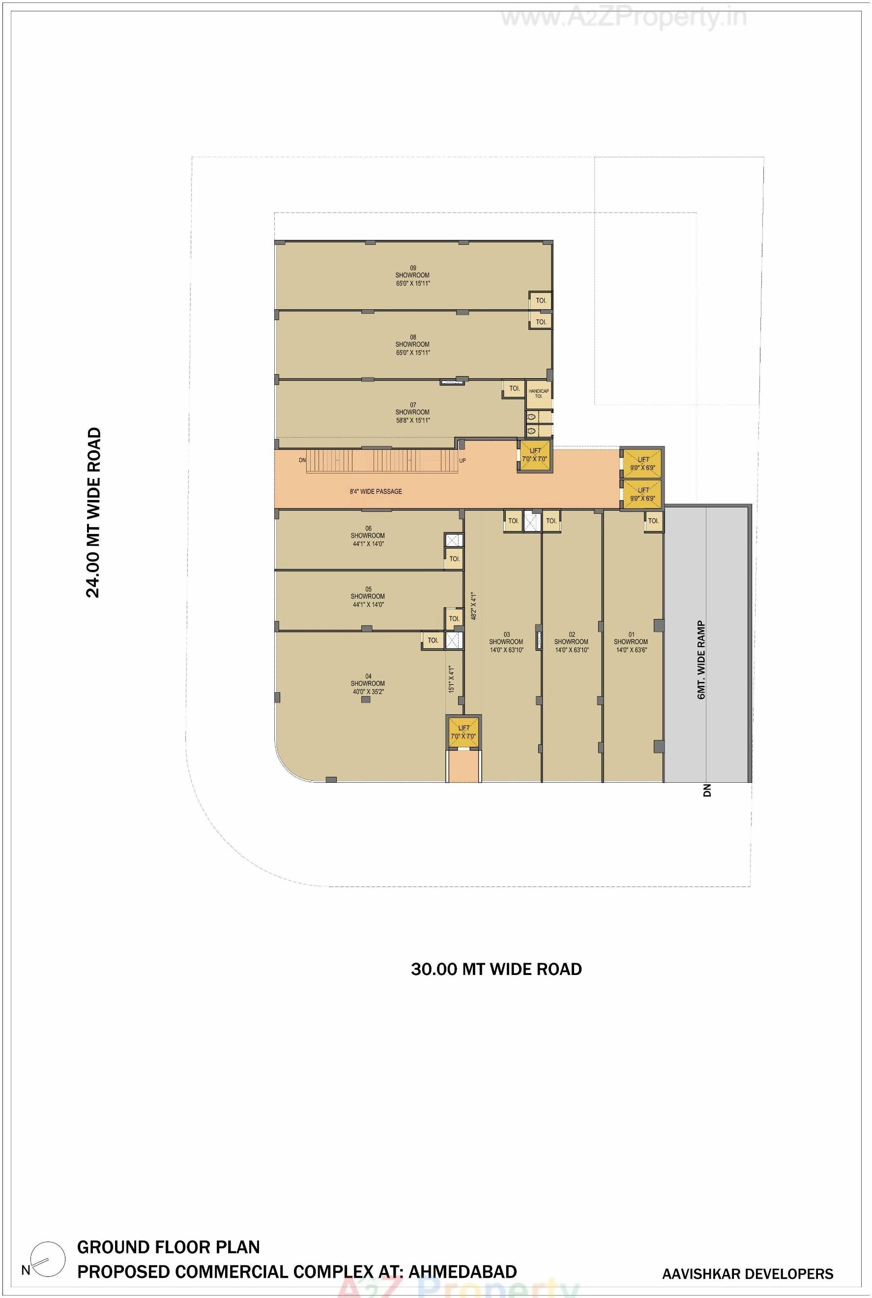 Layout of real estate project Atlantis One located at Sola, Ahmedabad, Gujarat